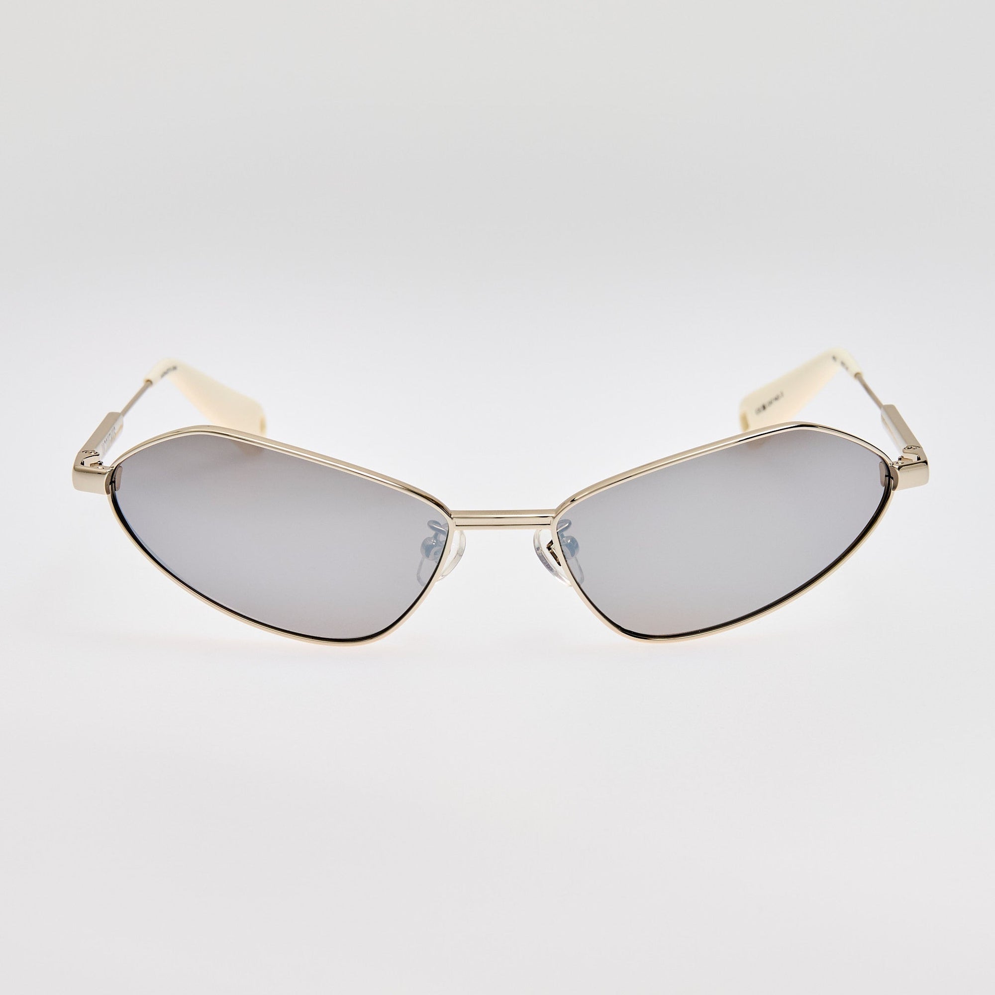 Bambino Angular Metal Sunglasses in Silver