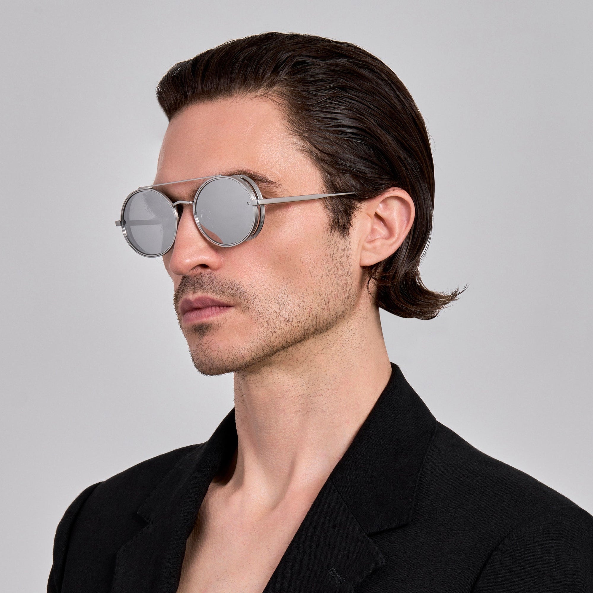 Baret Explorer Sunglasses in 22K White Gold and Platinum