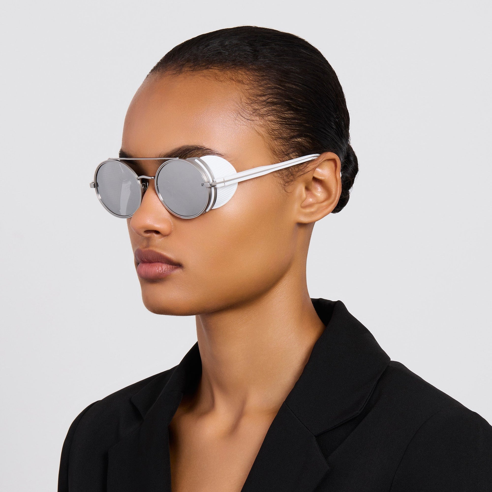 Baret Explorer Sunglasses in 22K White Gold and Platinum