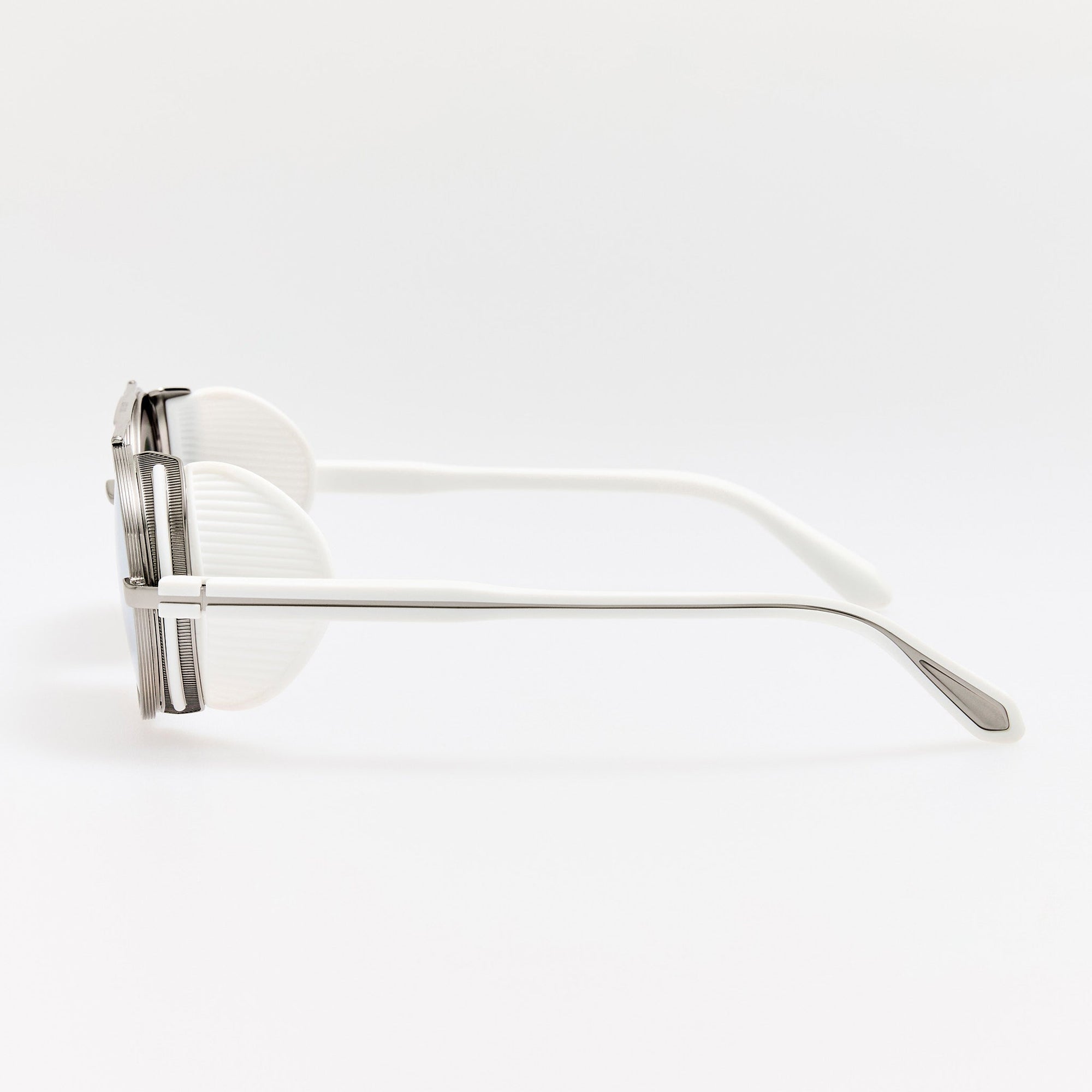Baret Explorer Sunglasses in 22K White Gold and Platinum