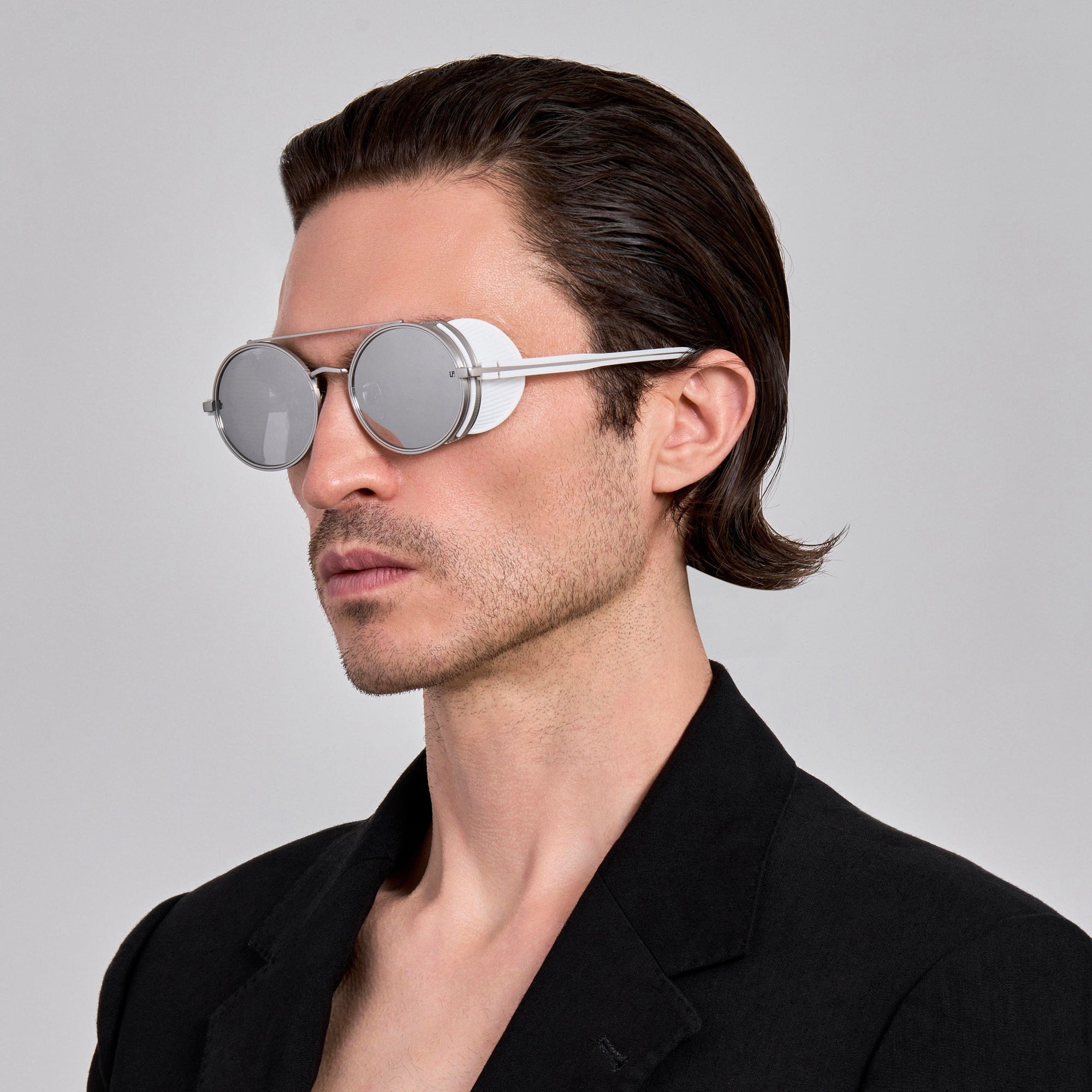 Baret Explorer Sunglasses in 22K White Gold and Platinum