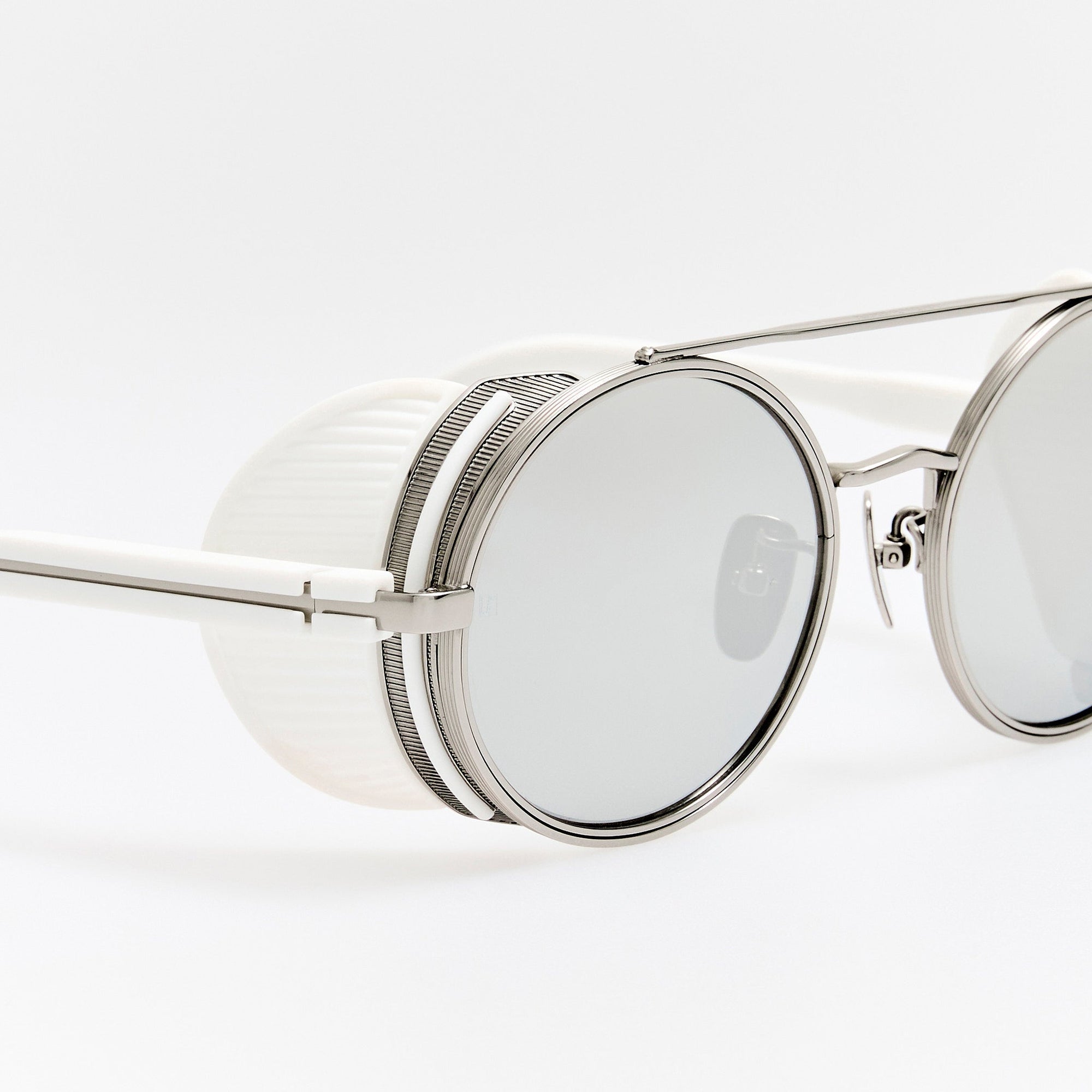 Baret Explorer Sunglasses in 22K White Gold and Platinum