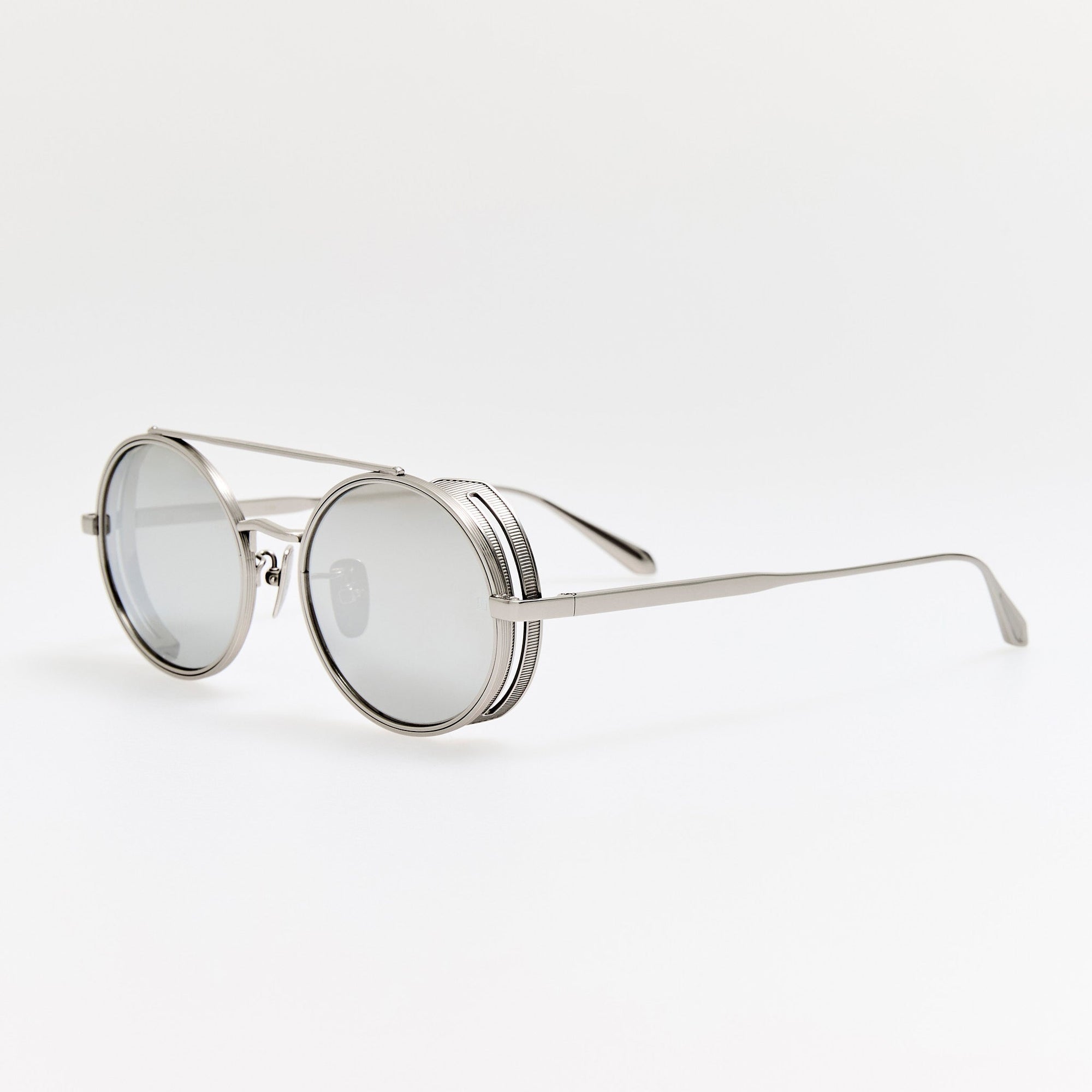 Baret Explorer Sunglasses in 22K White Gold and Platinum