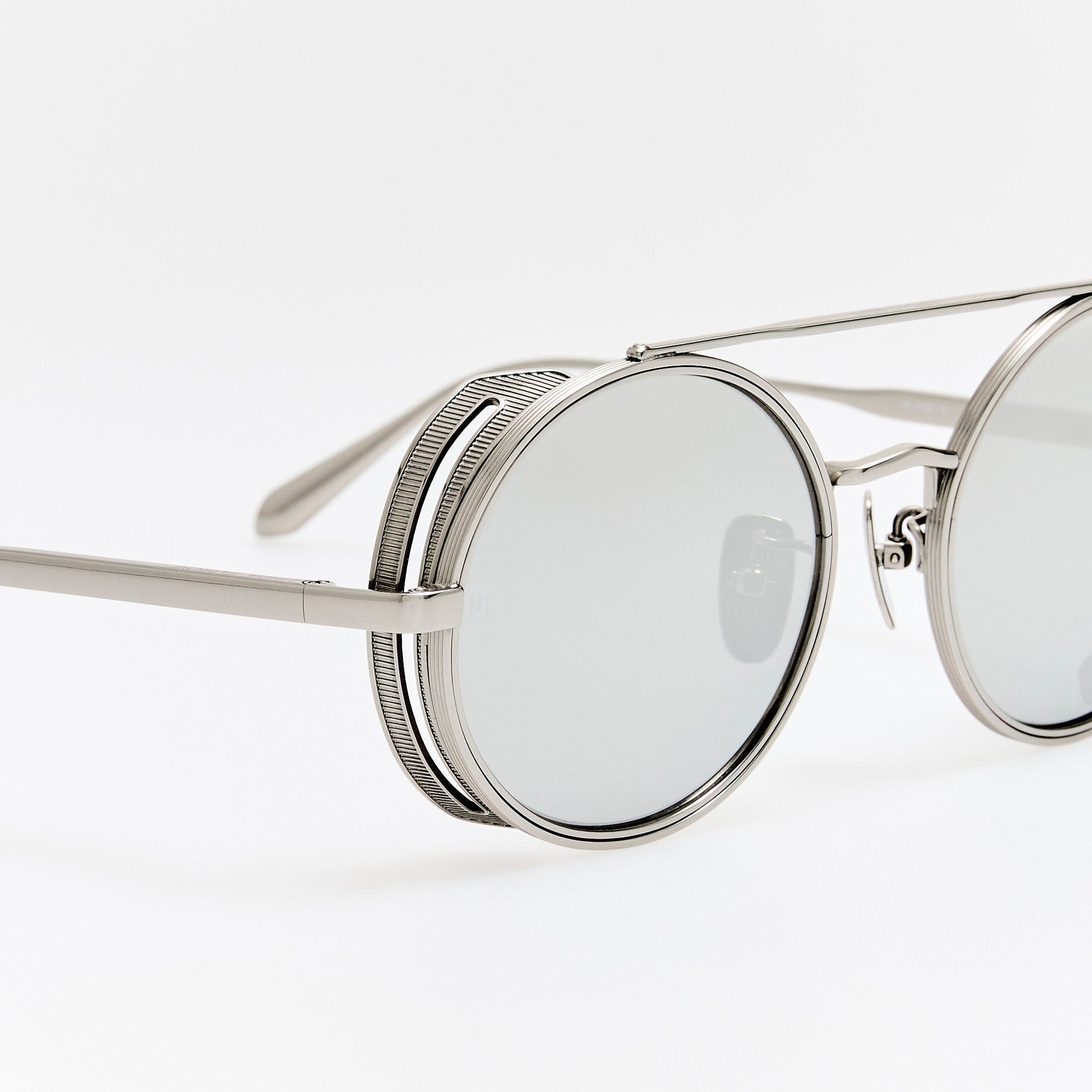 Baret Explorer Sunglasses in 22K White Gold and Platinum