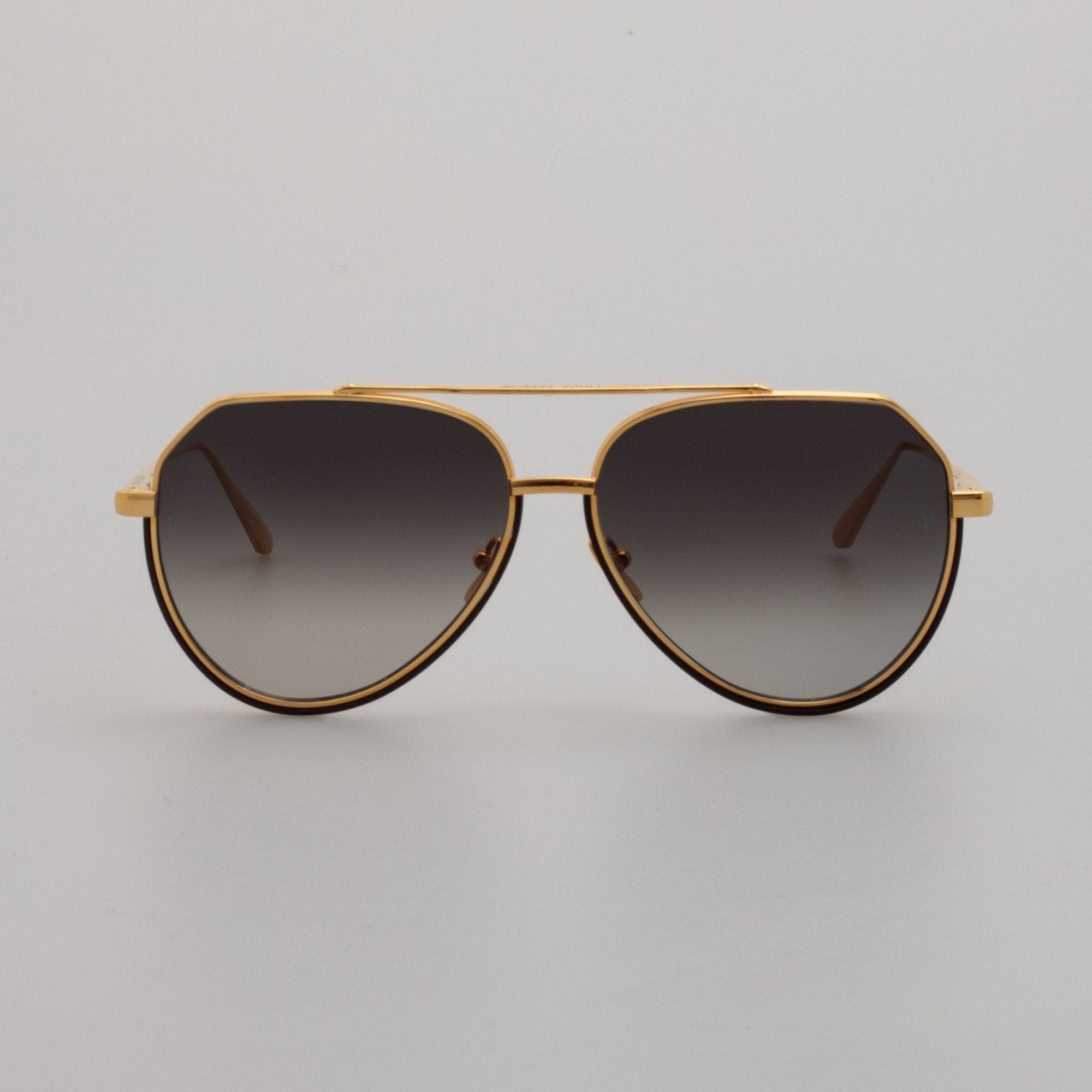 Bayer Sunglasses in 22K Gold and Grey