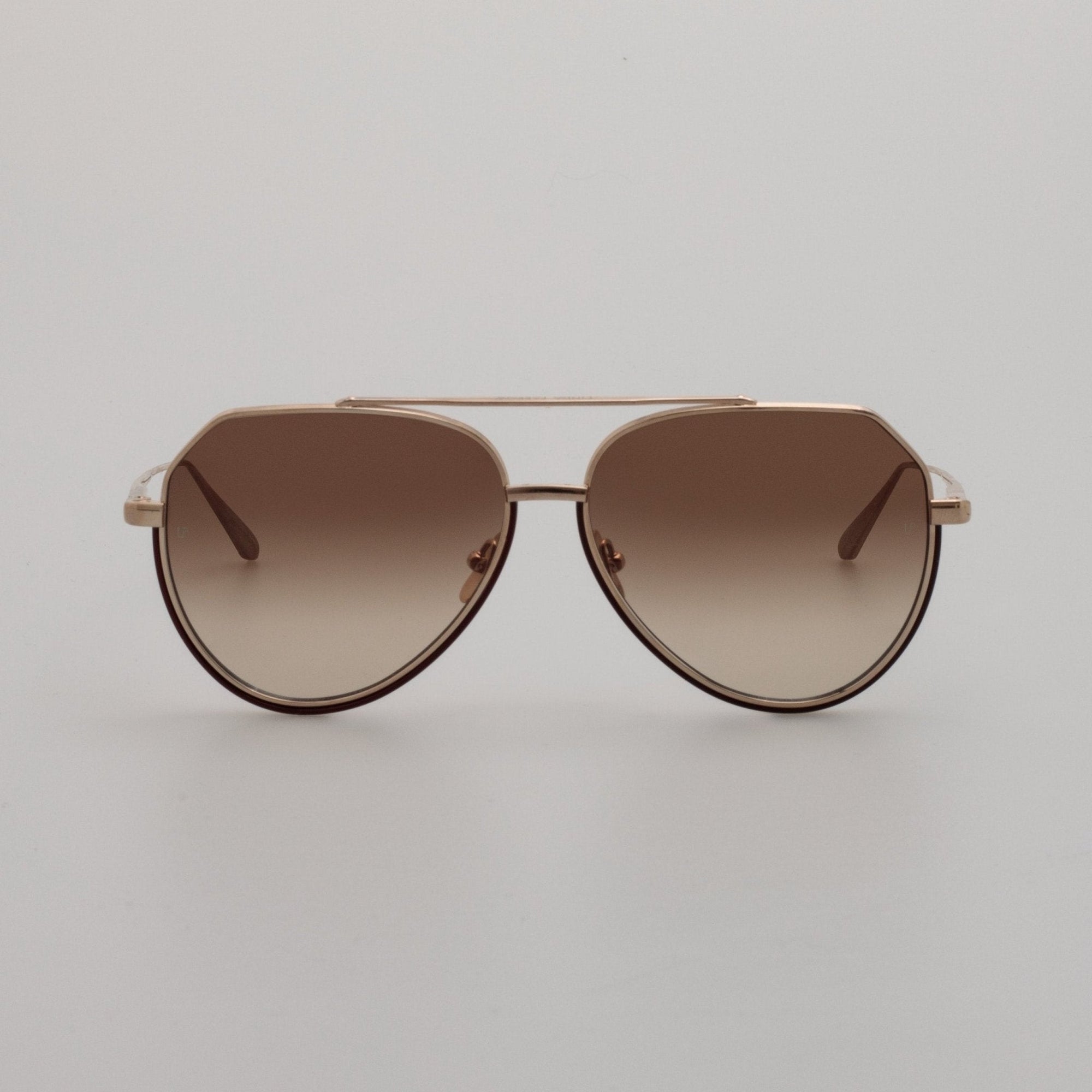 Bayer Sunglasses in 22K Gold and Mocha