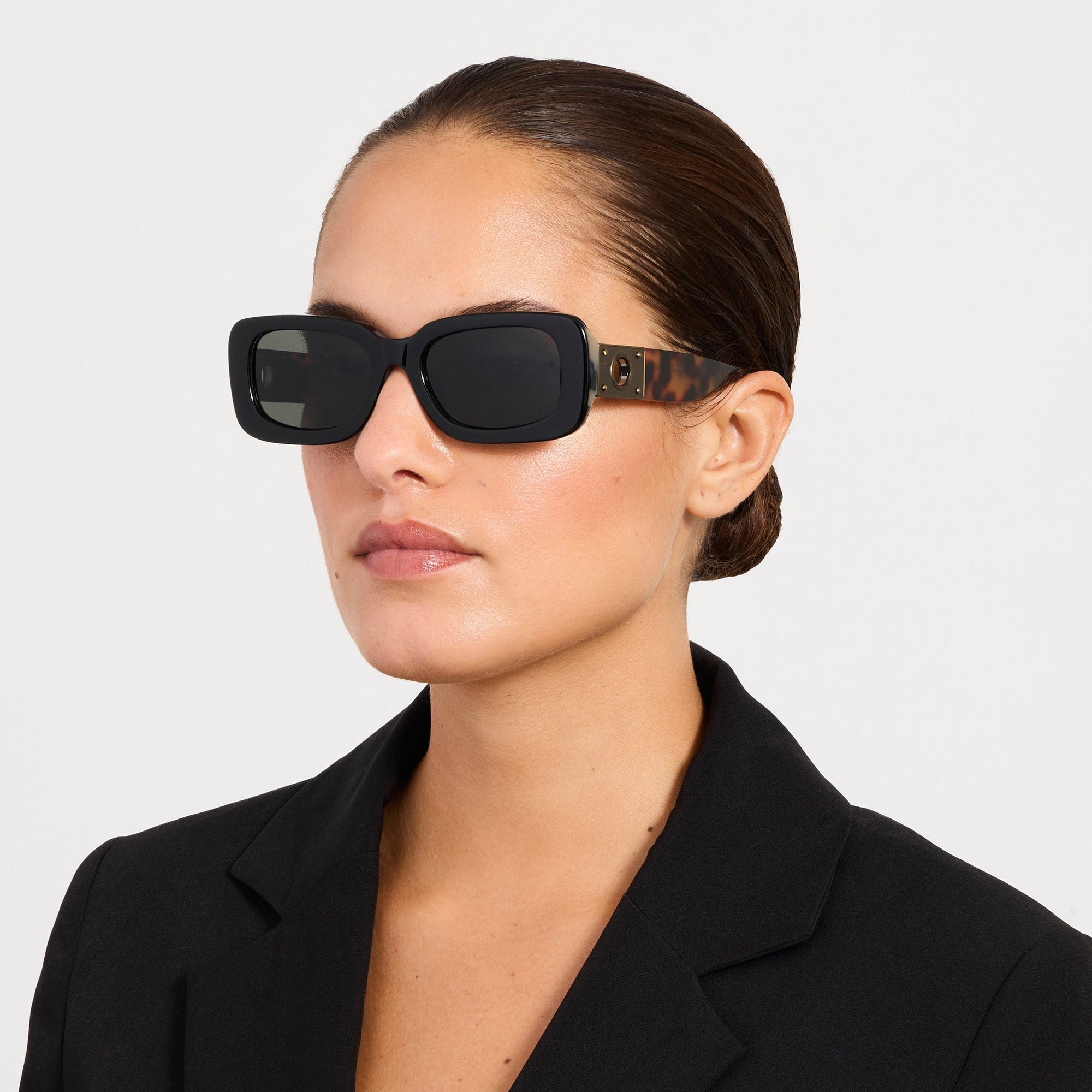 Belle Sunglasses in Black and Tortoiseshell