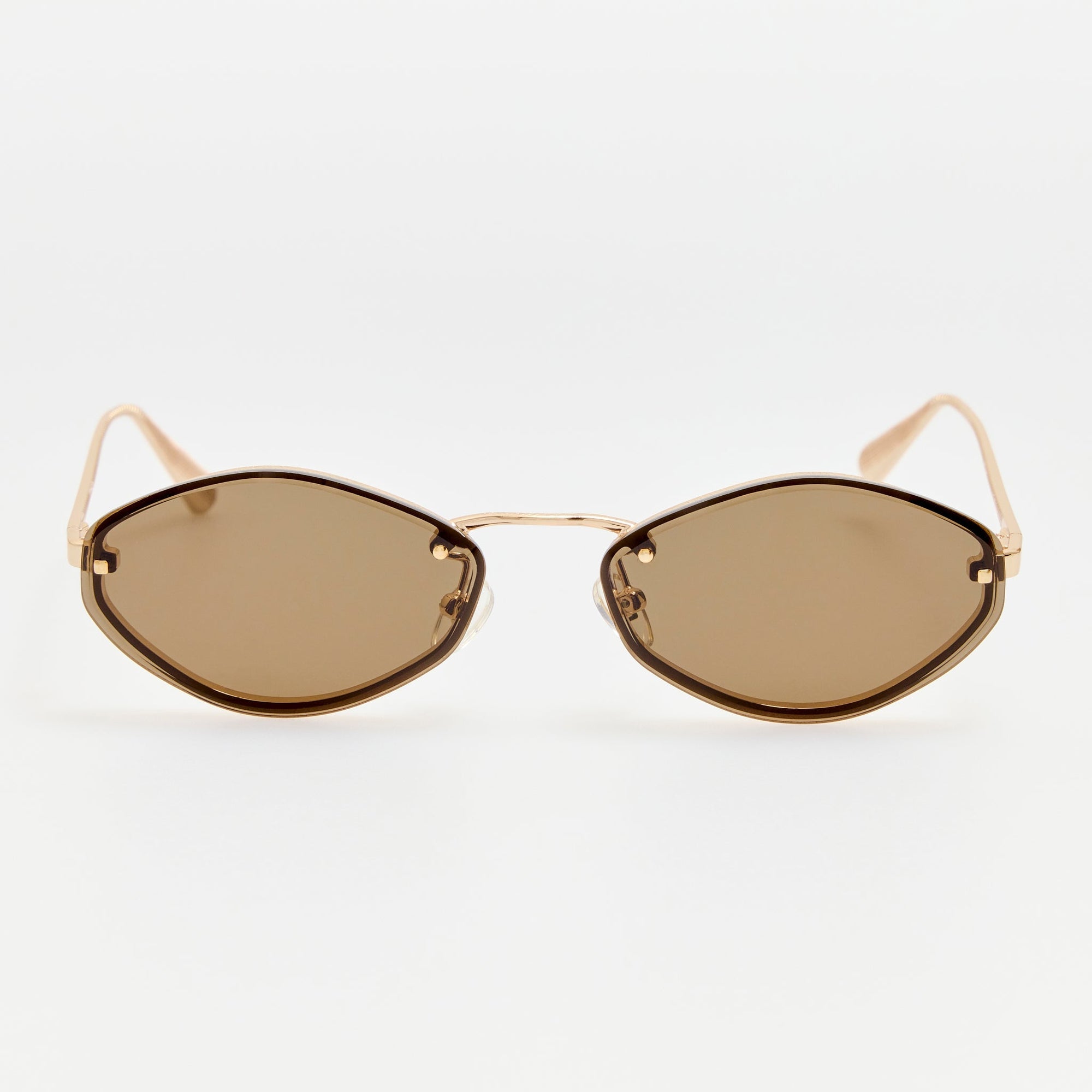 Bellini Sunglasses in Gold and Brown