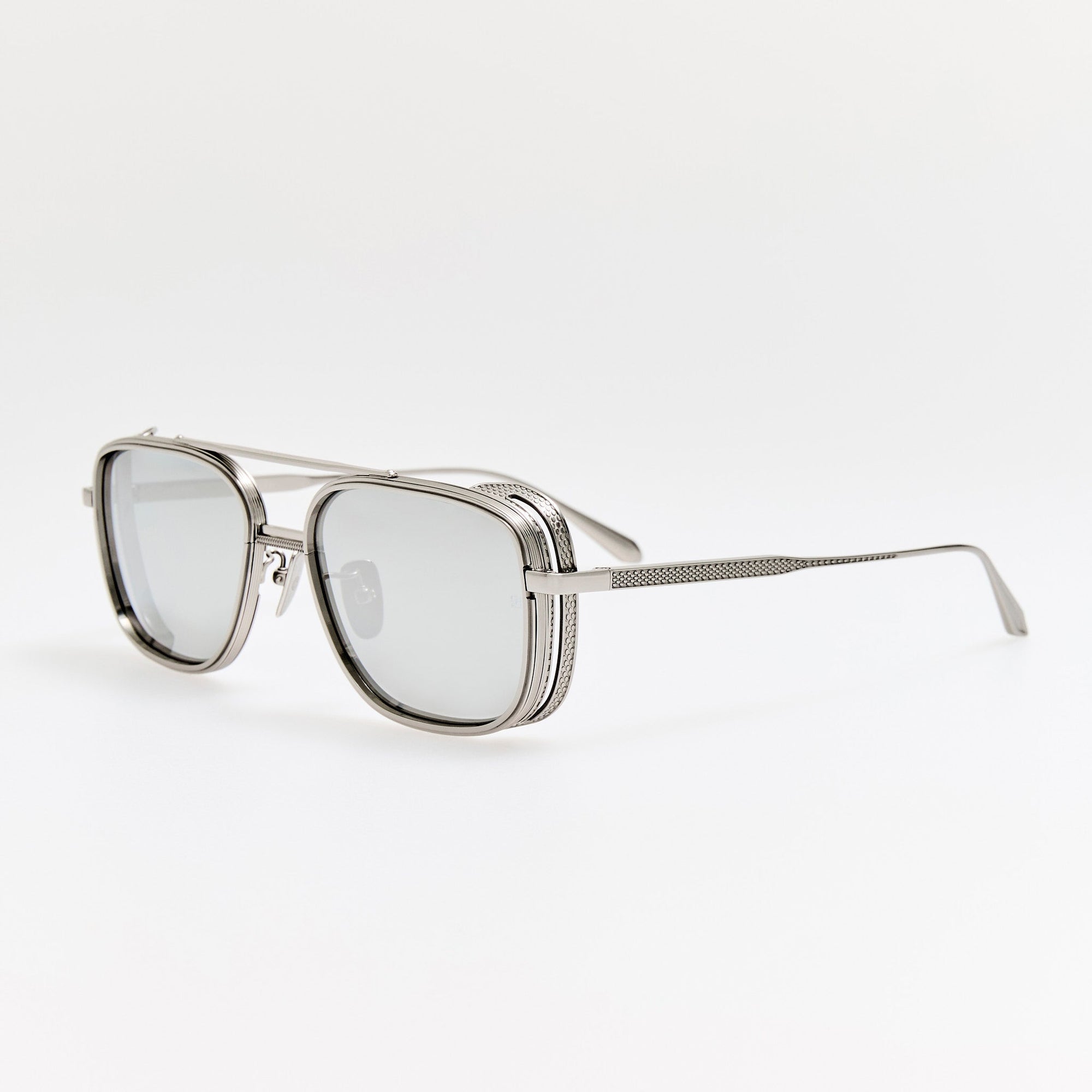 Boyd Explorer Sunglasses in 22K White Gold and Platinum
