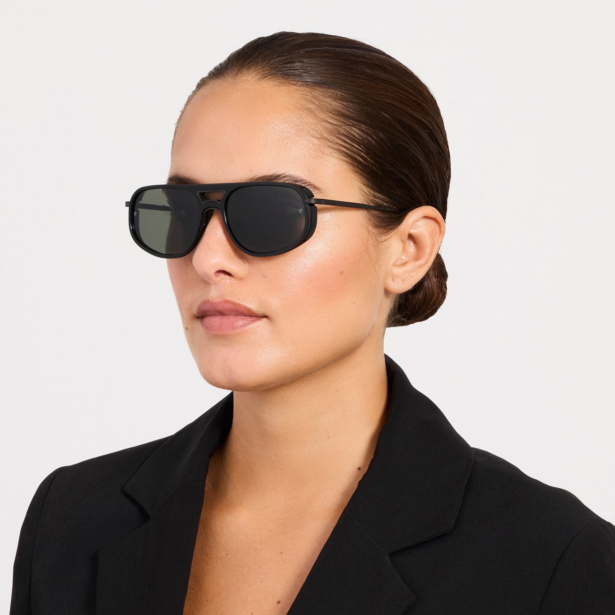 Calder Sunglasses in Matt Black Nickel