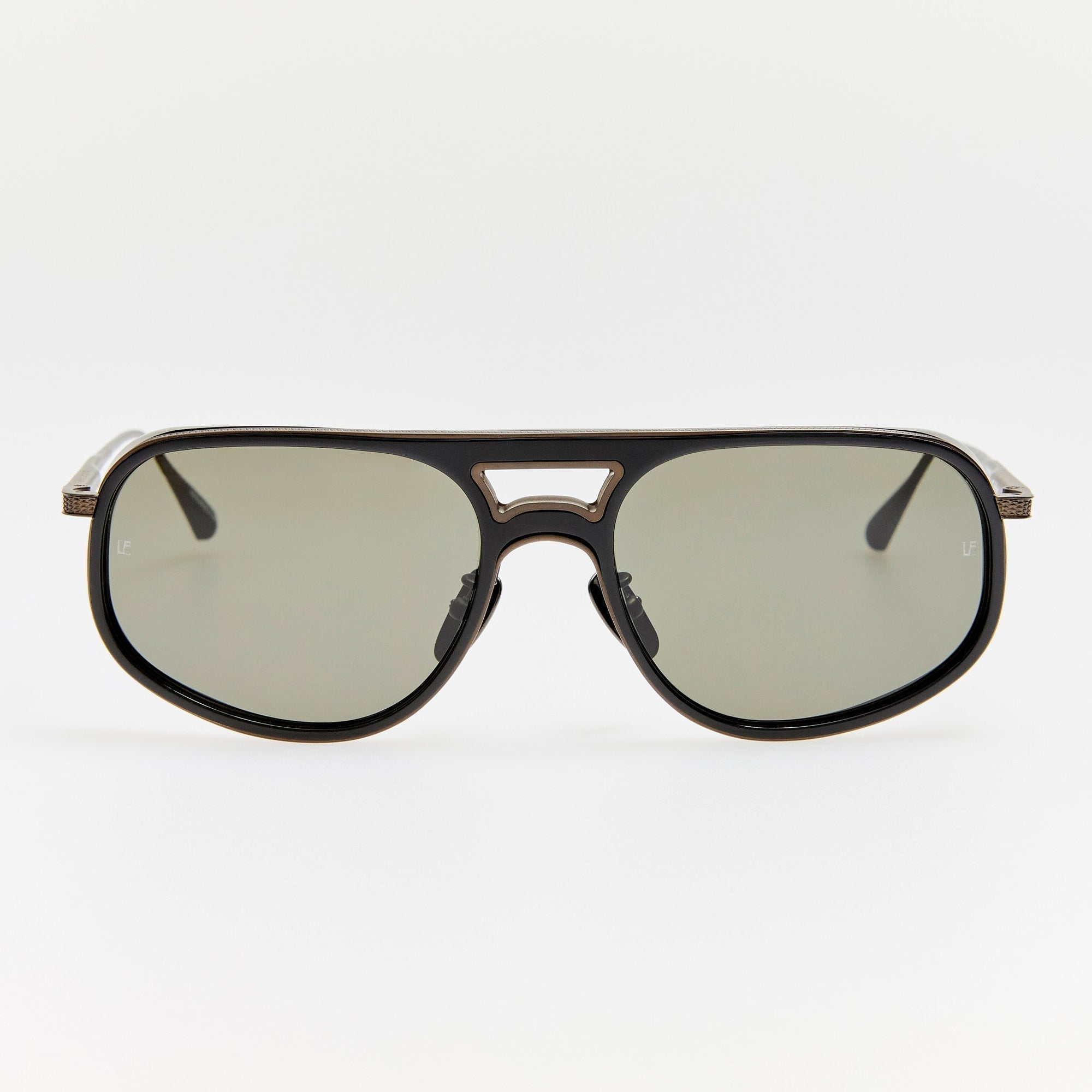 Calder Sunglasses in Matt Black Nickel