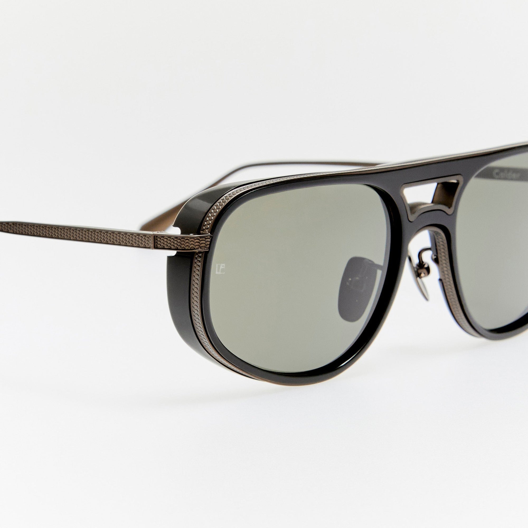 Calder Sunglasses in Matt Black Nickel