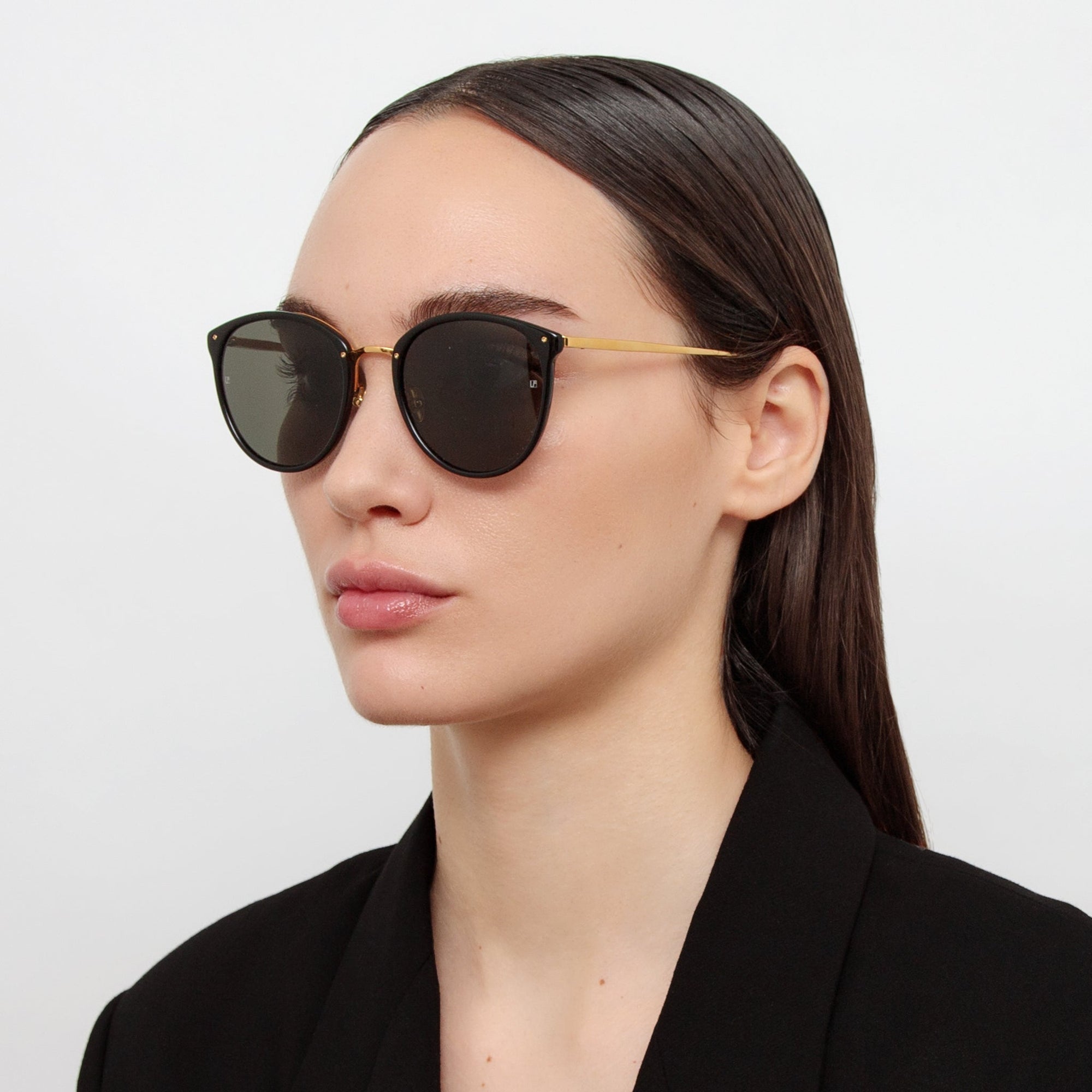 Calthorpe Sunglasses in 22K Gold and Black