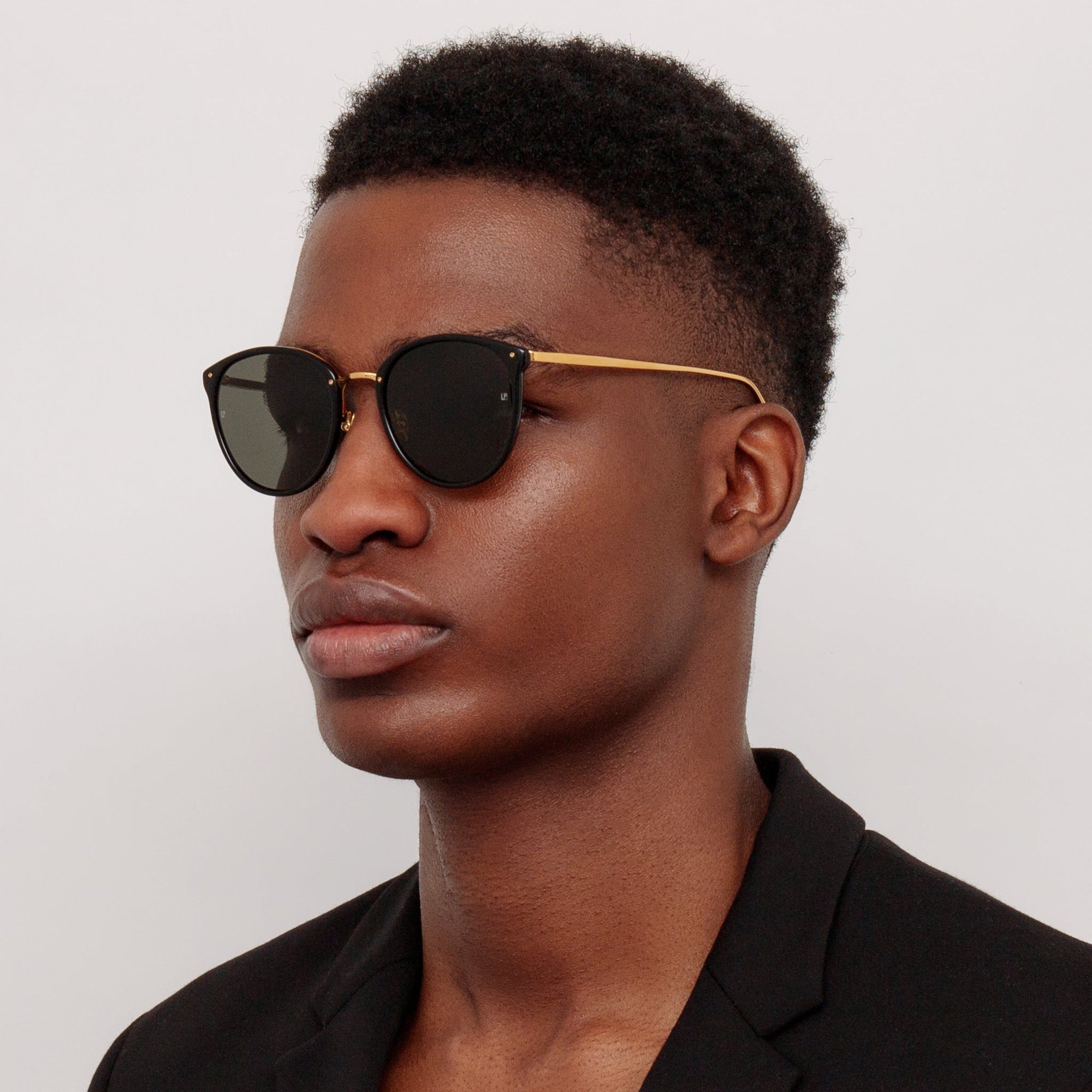 Calthorpe Sunglasses in 22K Gold and Black