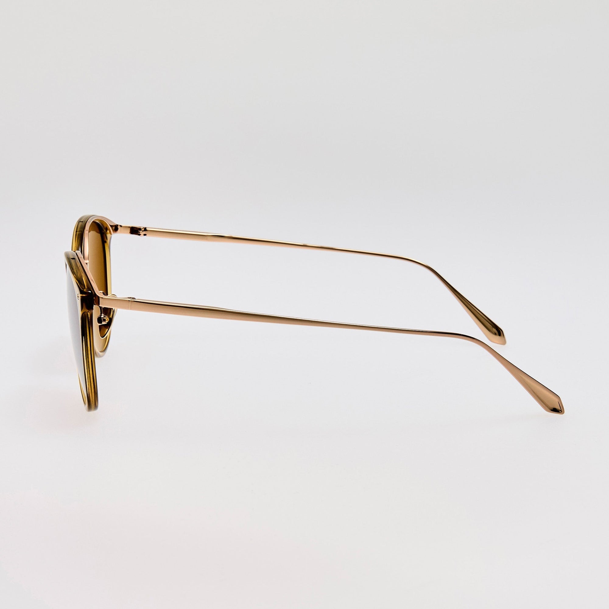 Calthorpe Sunglasses in 22K Gold and Khaki