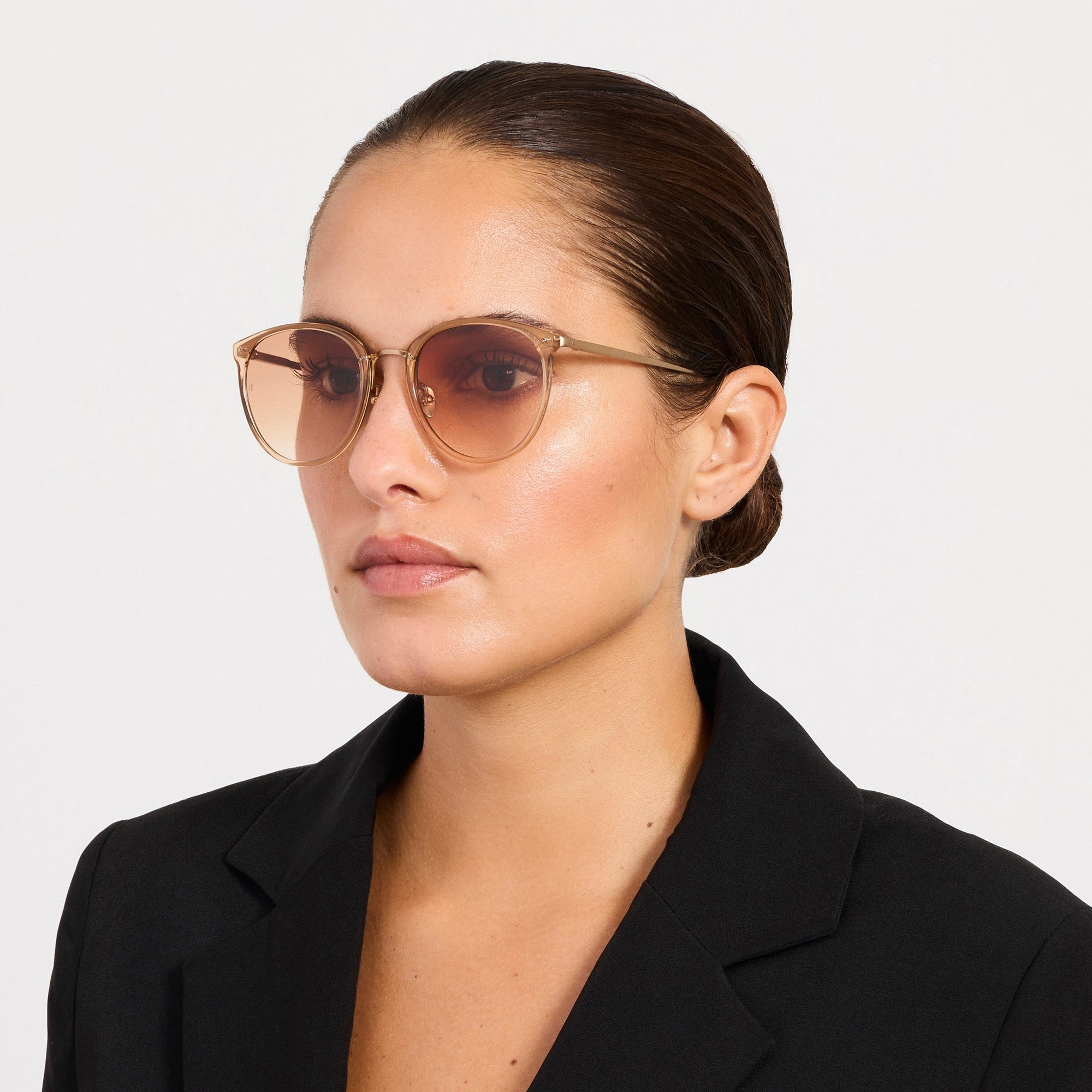 Calthorpe Sunglasses in Matt Champagne and Caramel