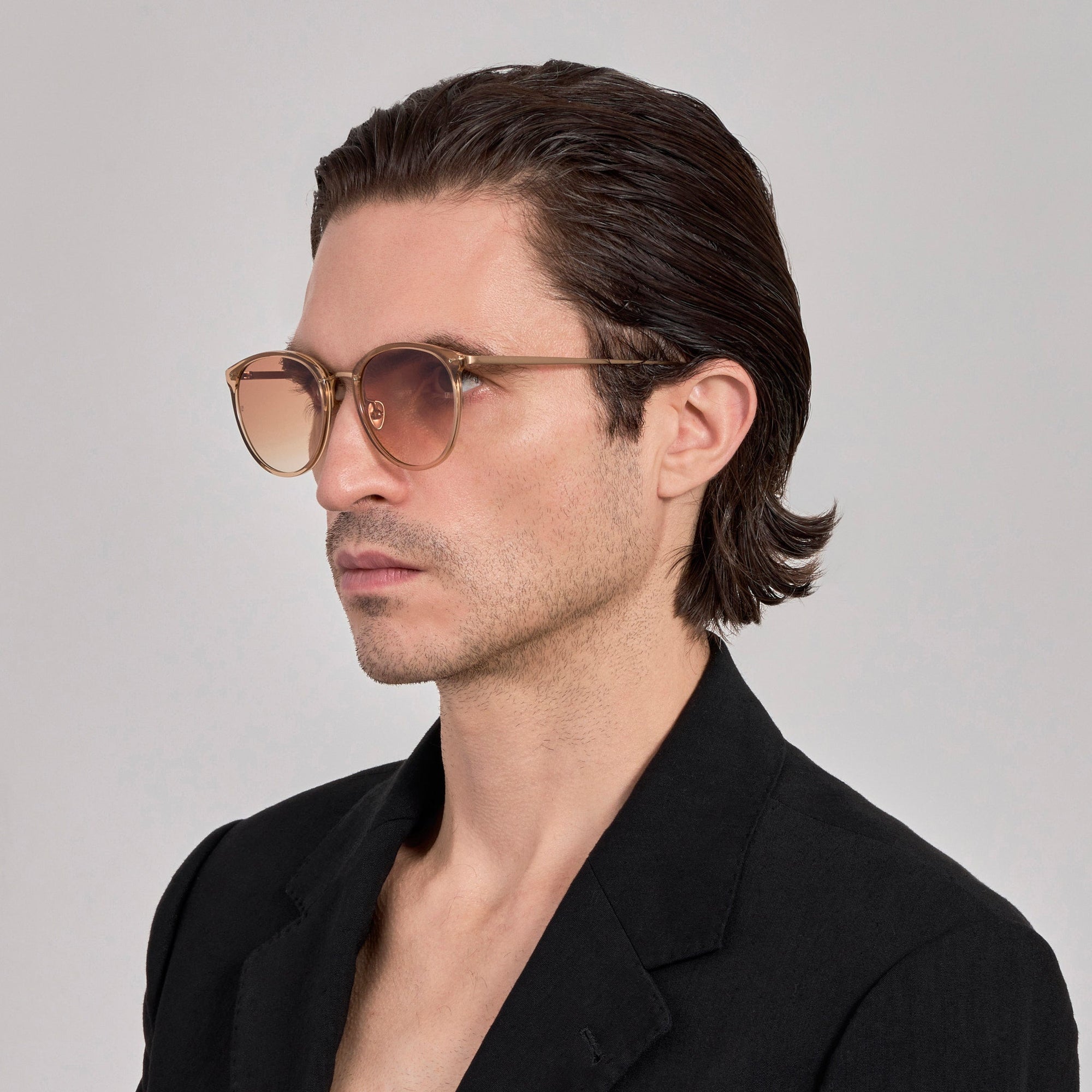 Calthorpe Sunglasses in Matt Champagne and Caramel