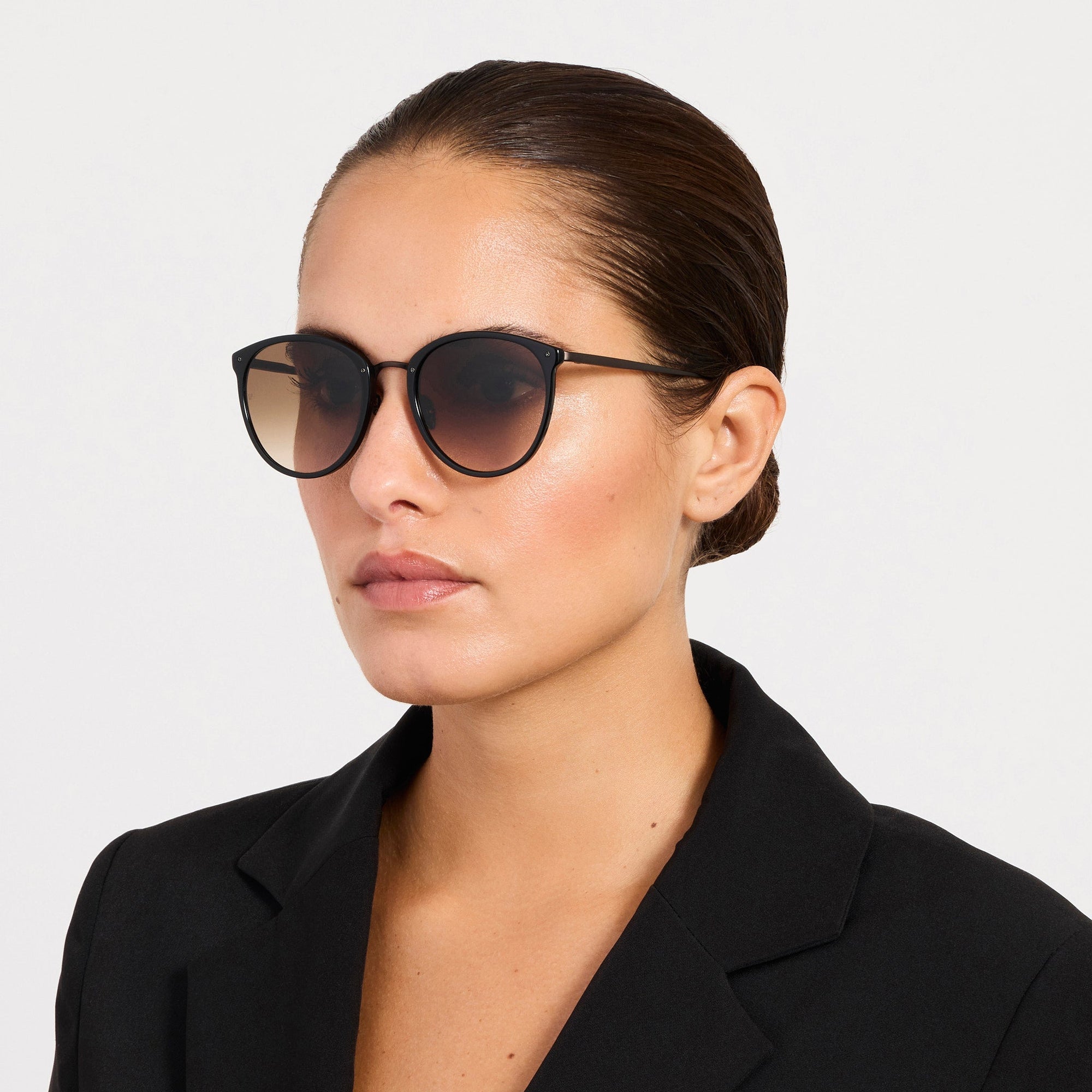 Calthorpe Sunglasses in Matt Nickel and Mocha