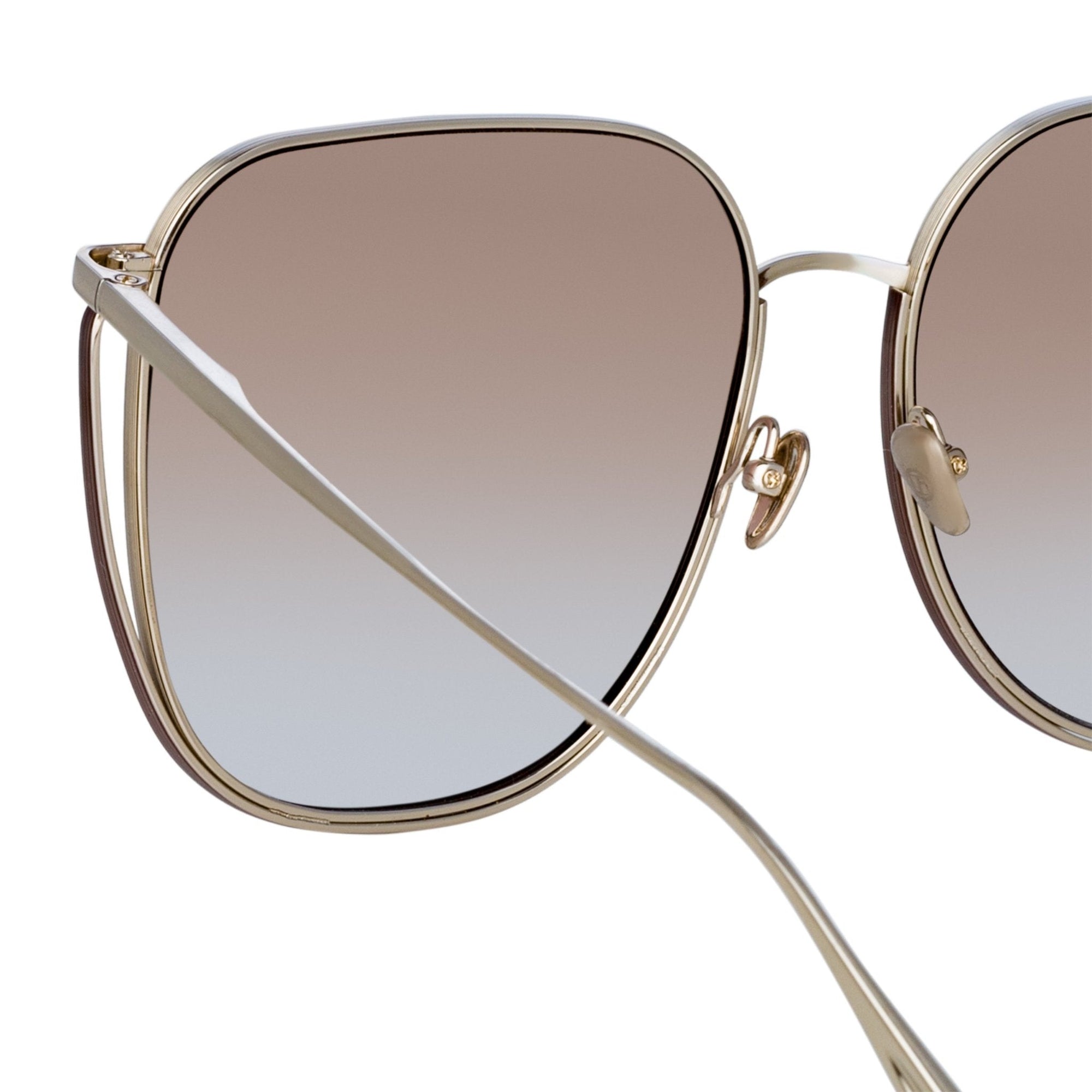 Camry Sunglasses in 22K Light Gold