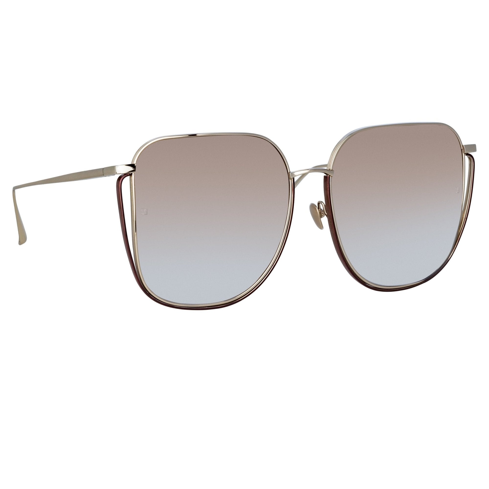 Camry Sunglasses in 22K Light Gold