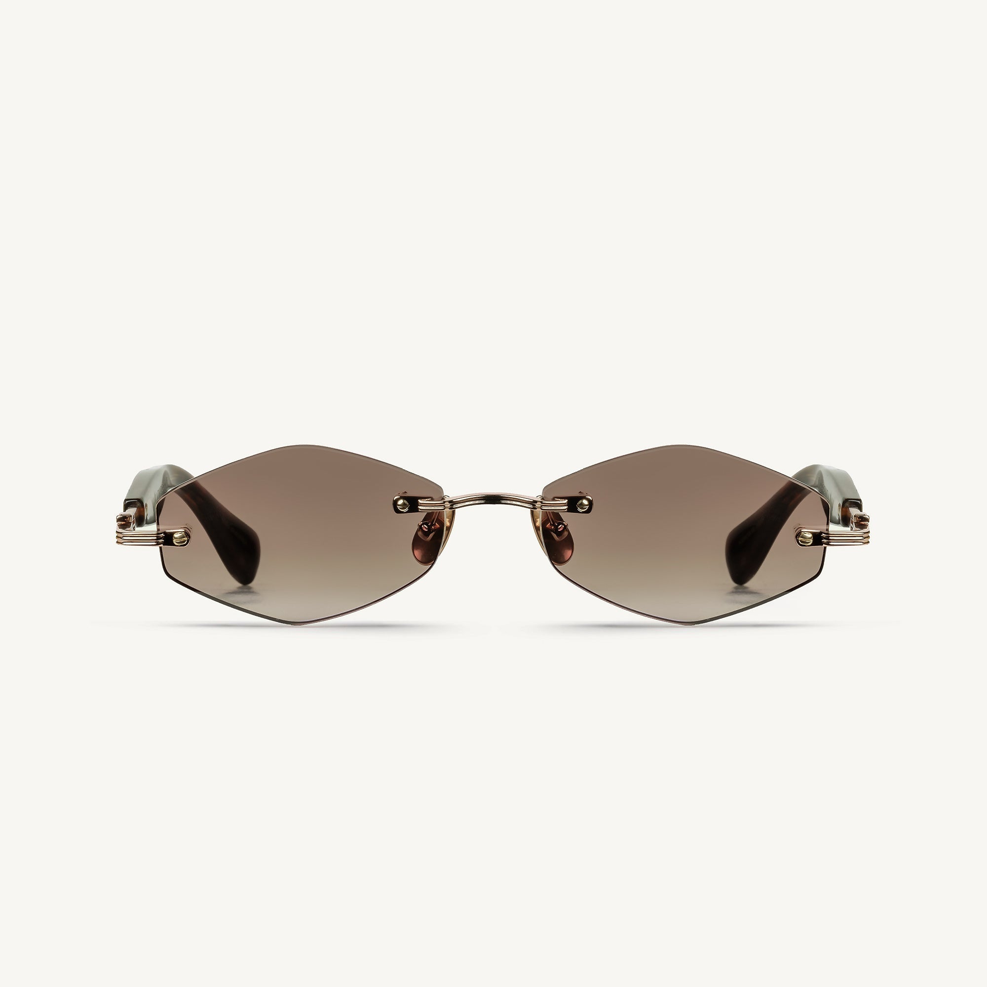 Capella - Shiny Rose Gold / Brown Marble