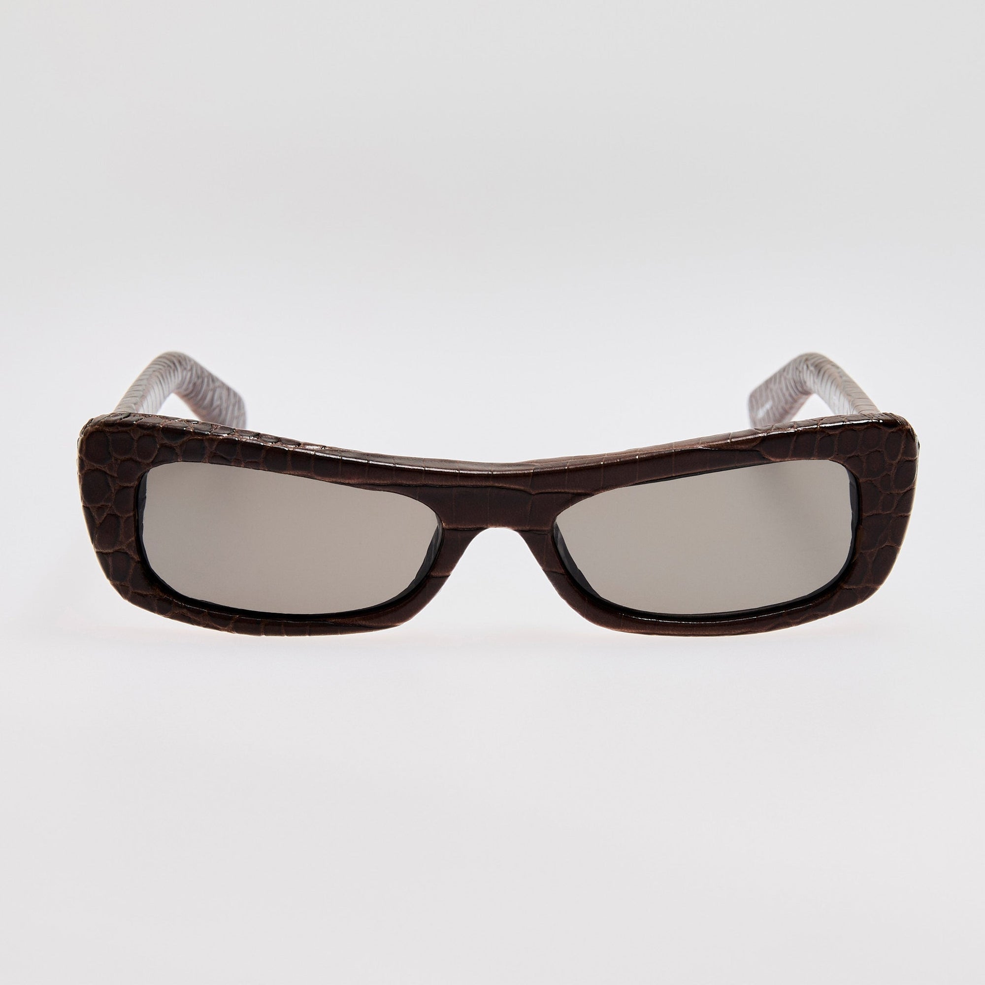 Capri Sunglasses in Brown Crocodile