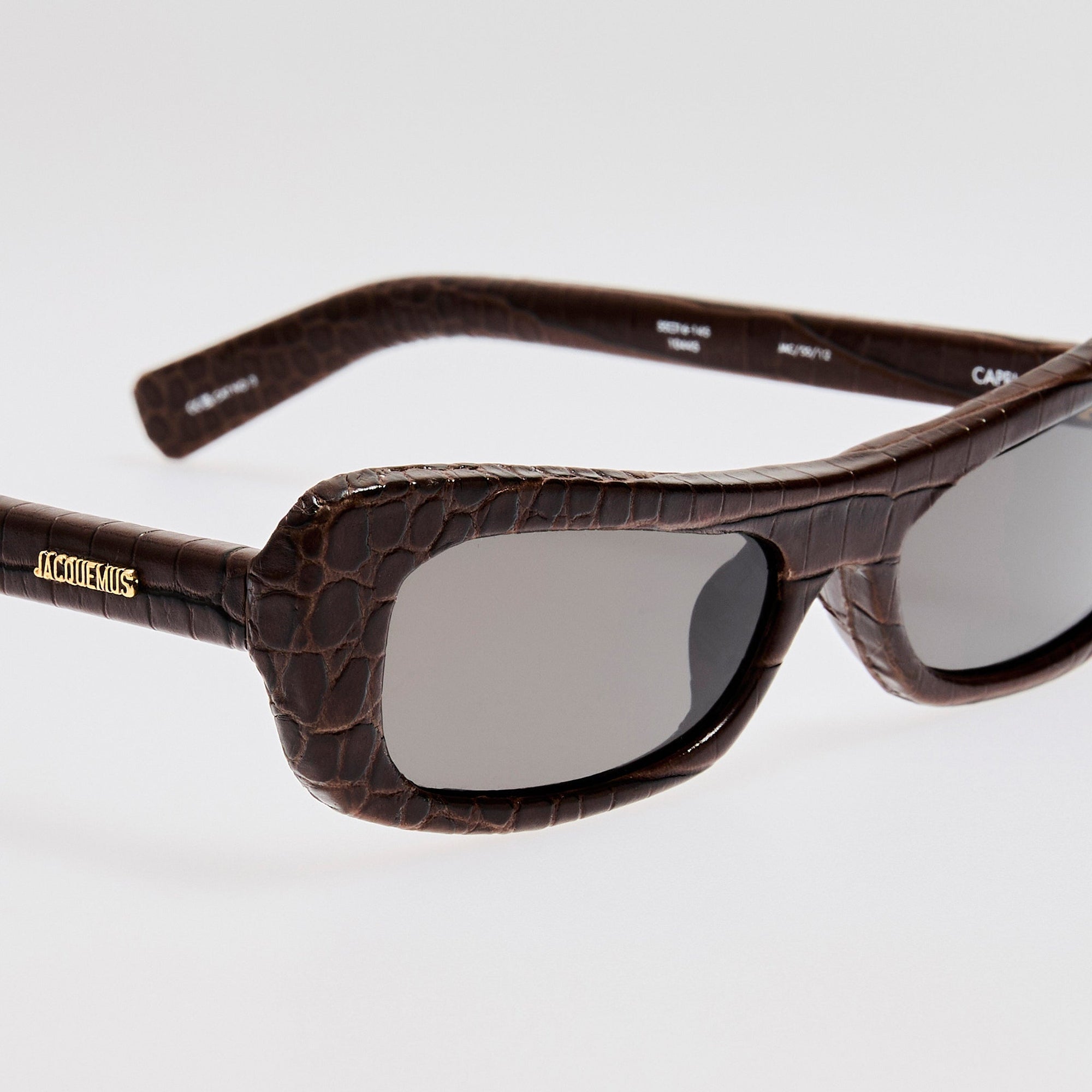 Capri Sunglasses in Brown Crocodile