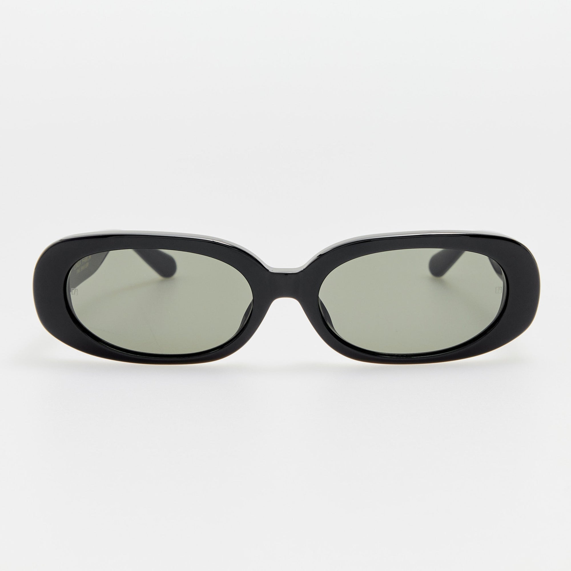 Cara Sunglasses in Black with Diamonds and 22K Gold