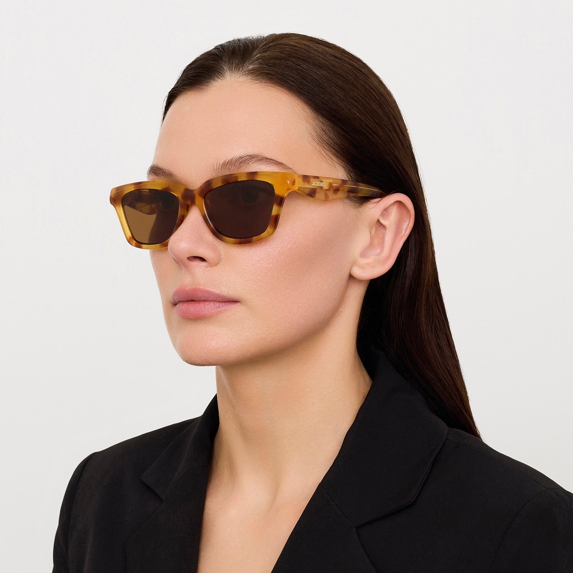 Carre Sunglasses in Beige Tortoiseshell