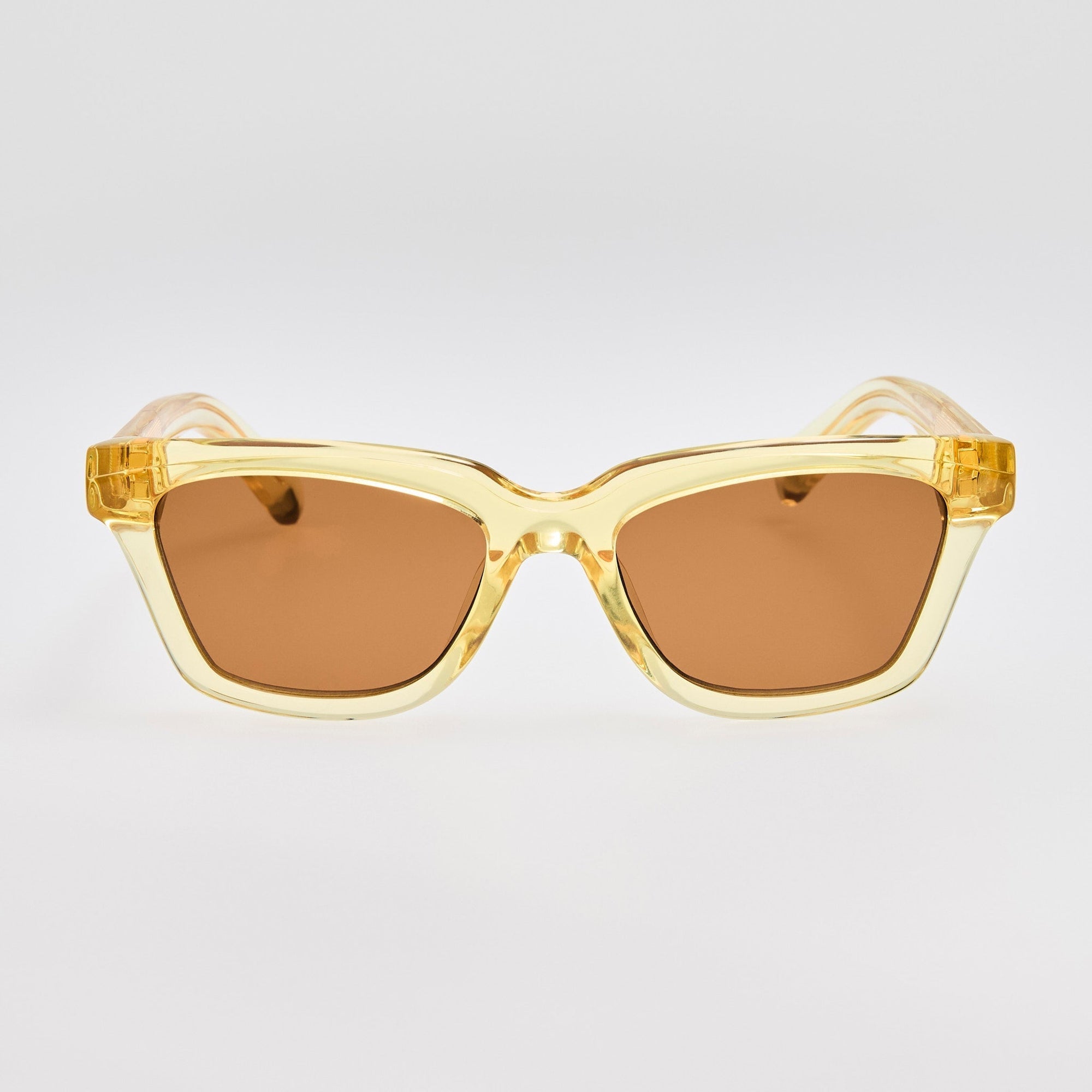 Carre Sunglasses in Crystal Yellow
