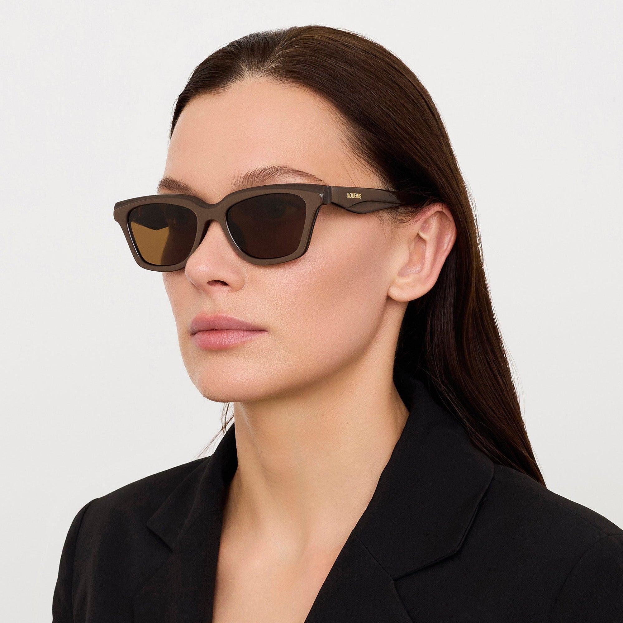 Carre Sunglasses in Metallic Brown