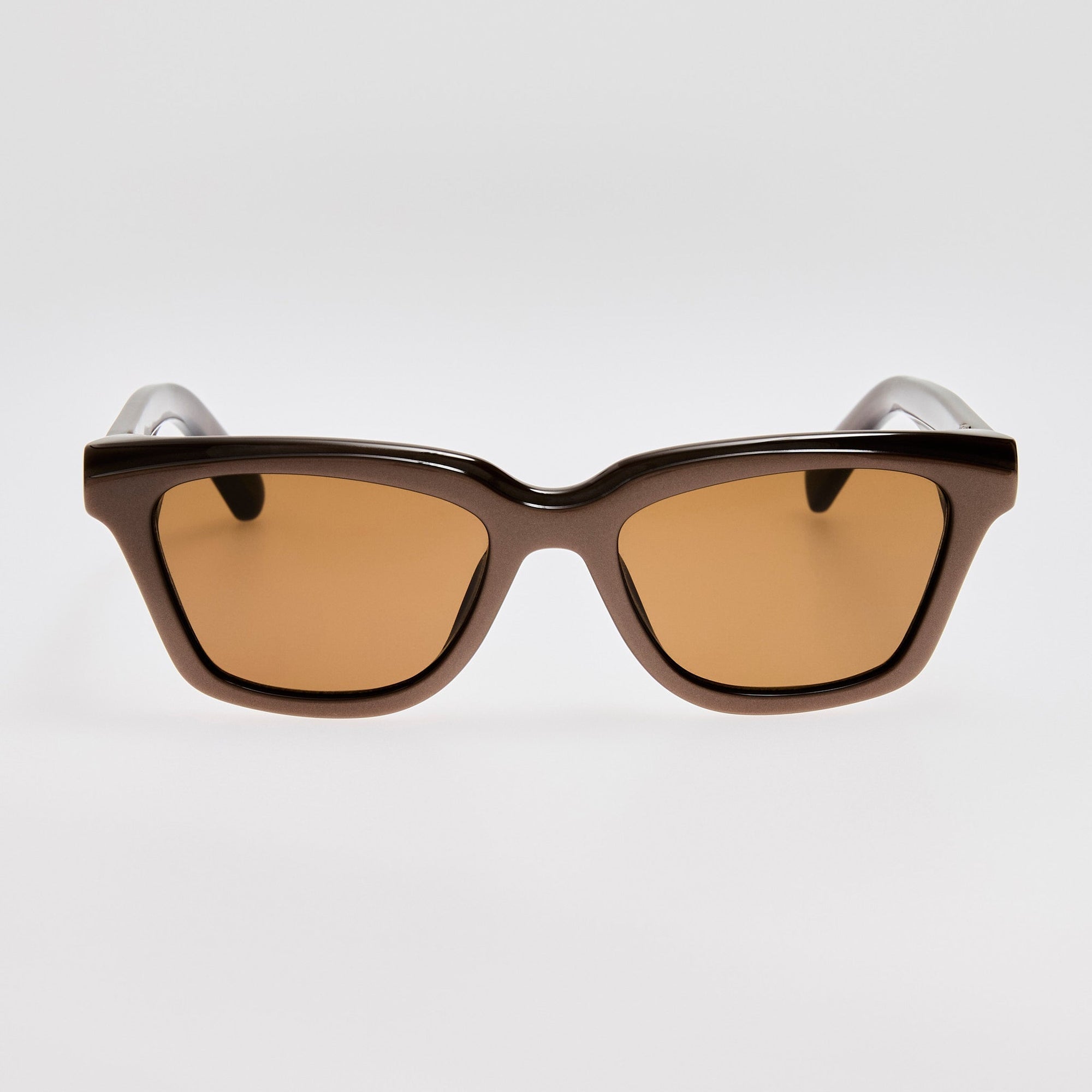 Carre Sunglasses in Metallic Brown