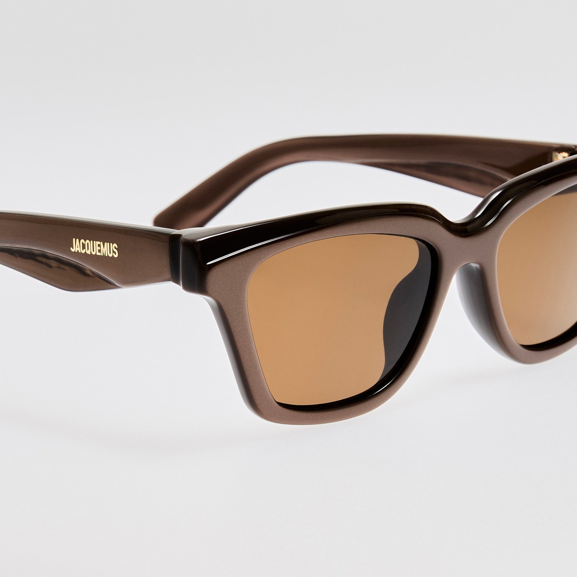 Carre Sunglasses in Metallic Brown