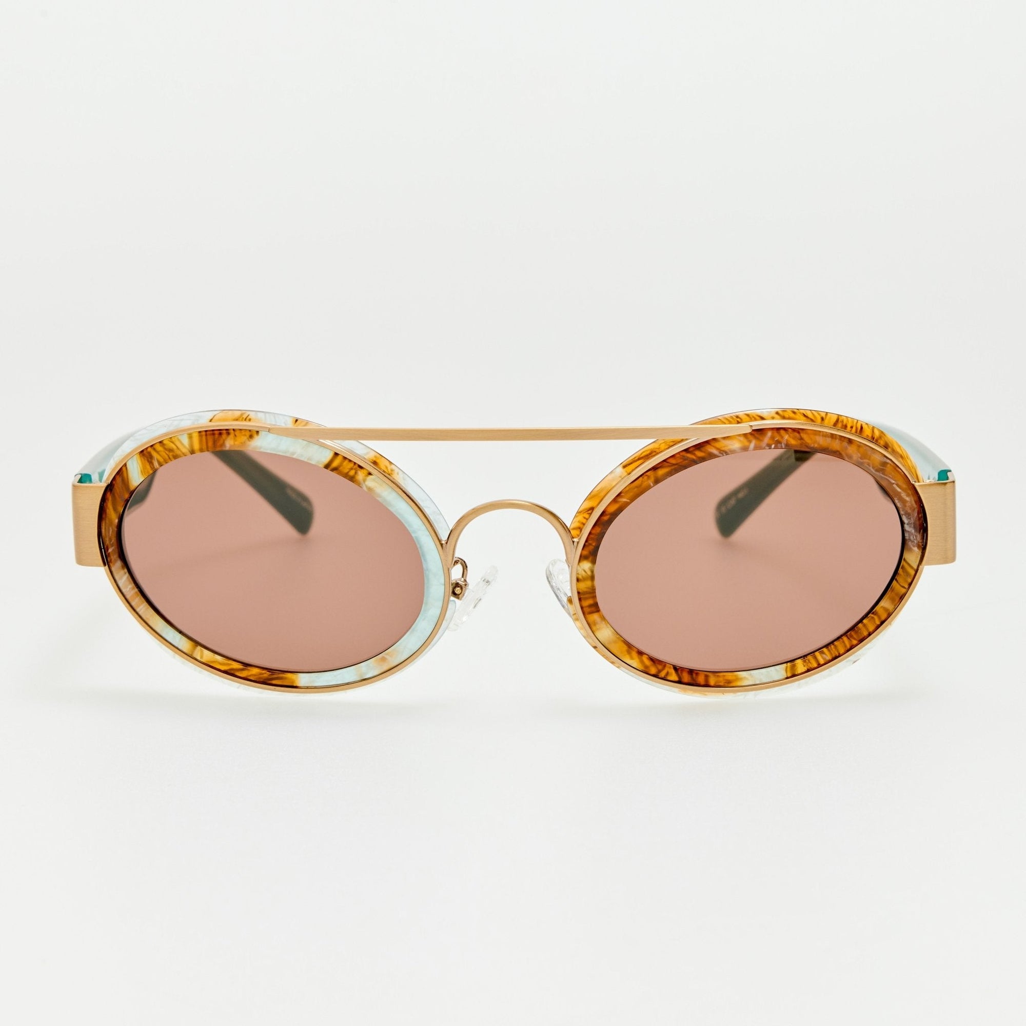 Cat Eye Sunglasses in Marble