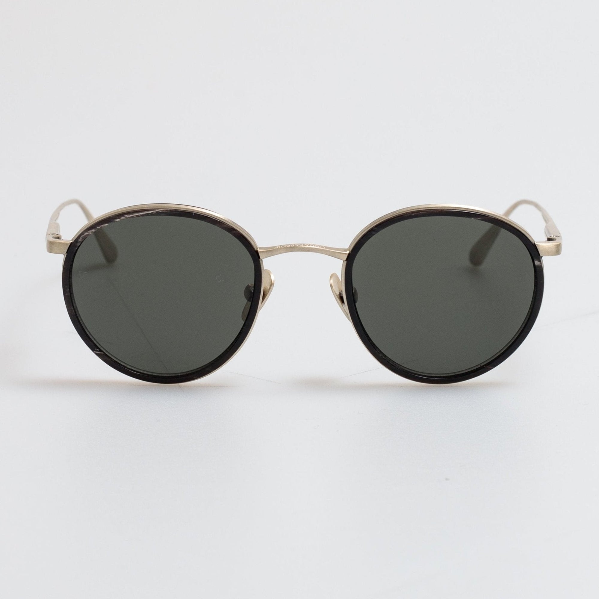 Chaplin Sunglasses in Buffalo Horn and 925 Sterling Silver