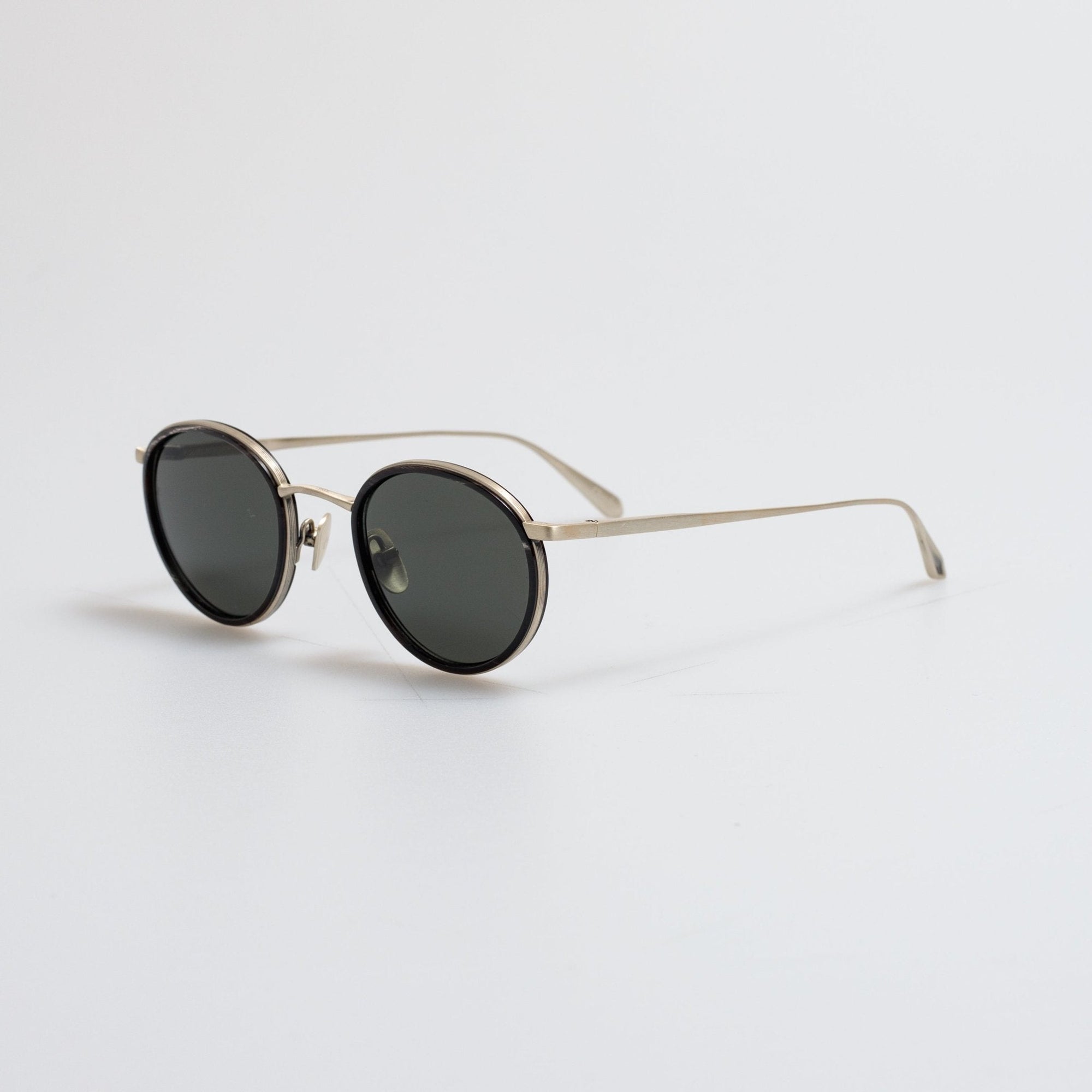 Chaplin Sunglasses in Buffalo Horn and 925 Sterling Silver