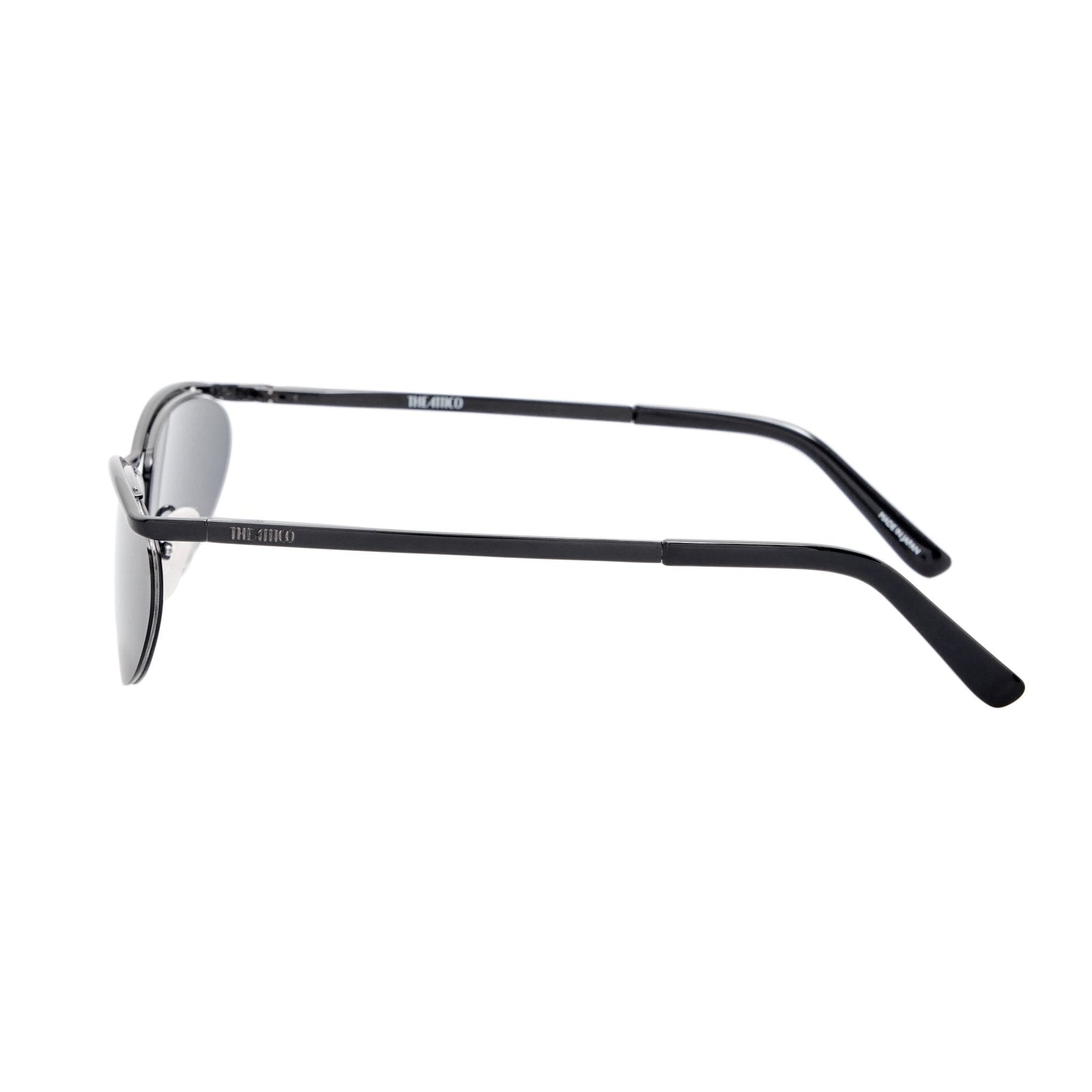 Charlotte Sunglasses in Shiny Black and Grey