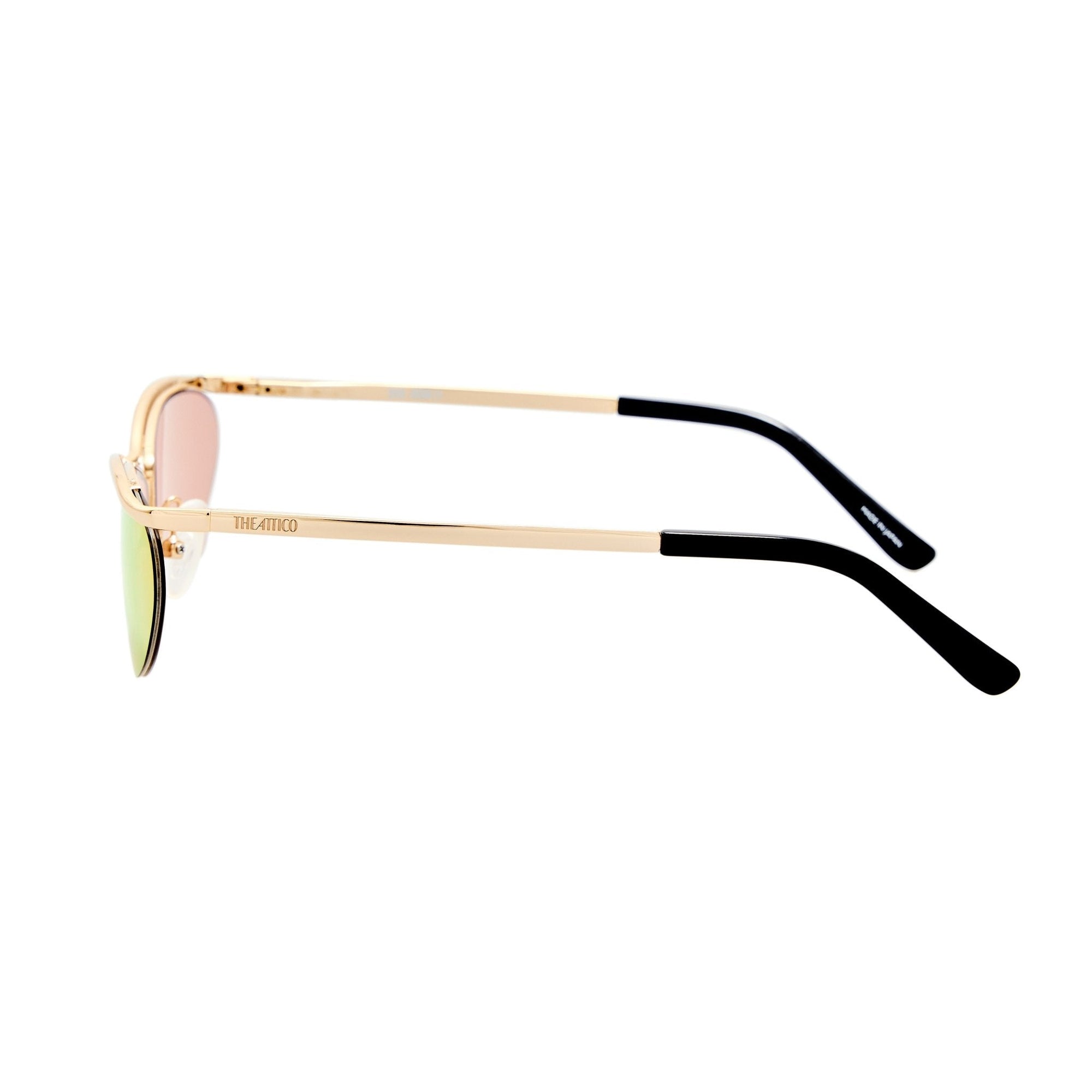 Charlotte Sunglasses in Gold Mirror
