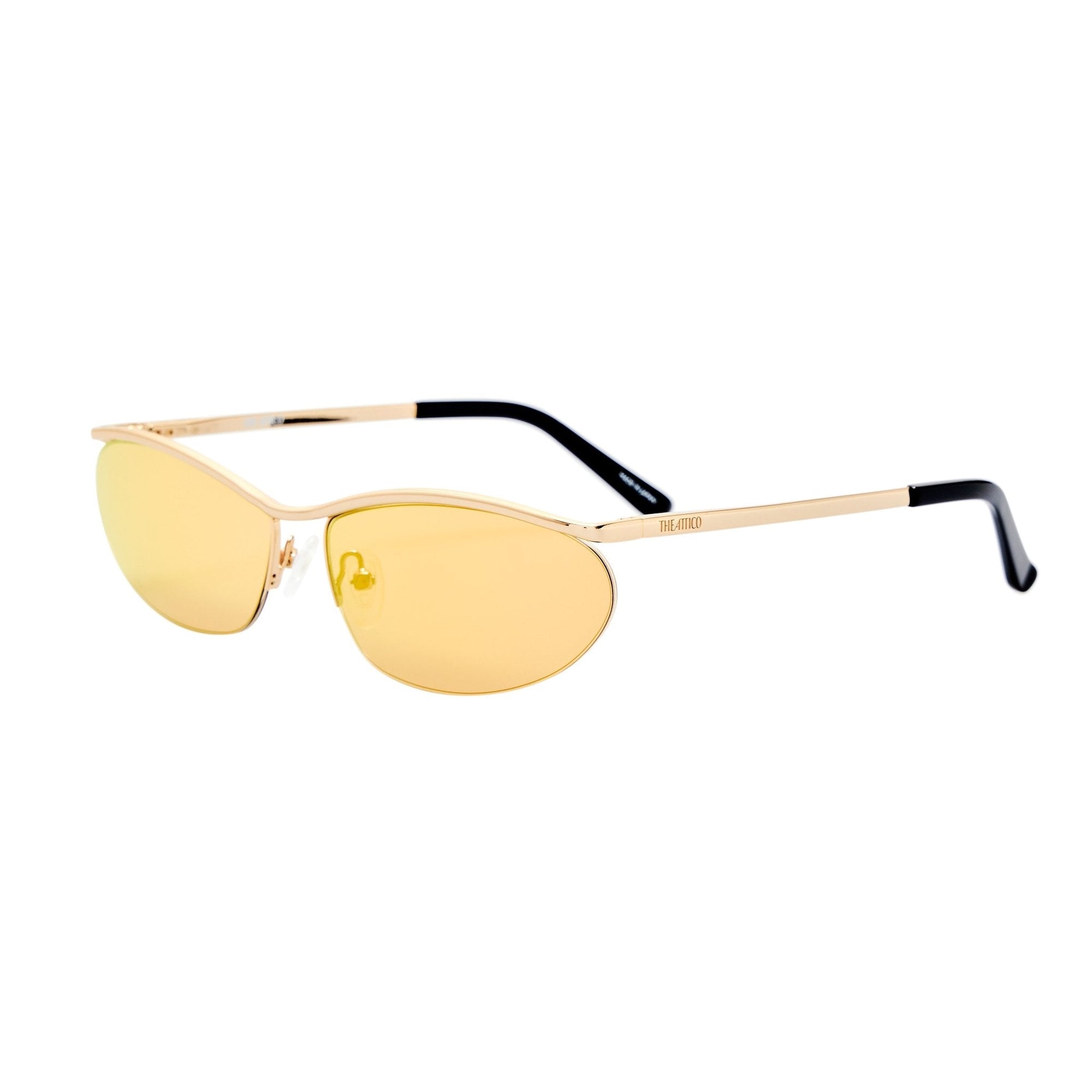 Charlotte Sunglasses in Gold Mirror