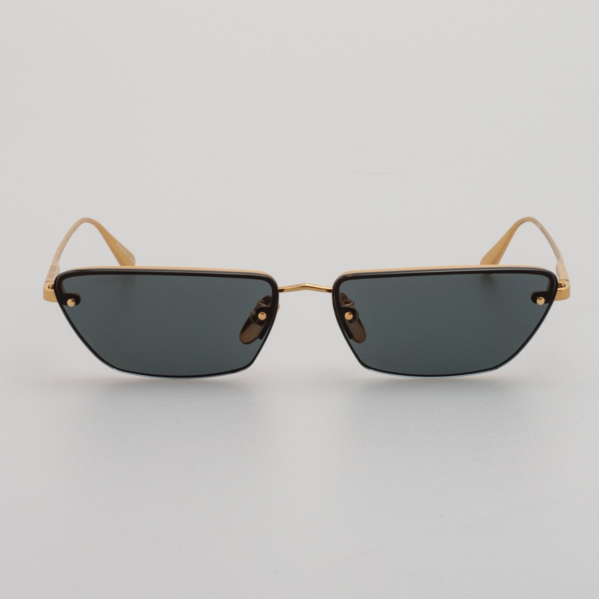 Cleo Sunglasses in 22K gold and Grey