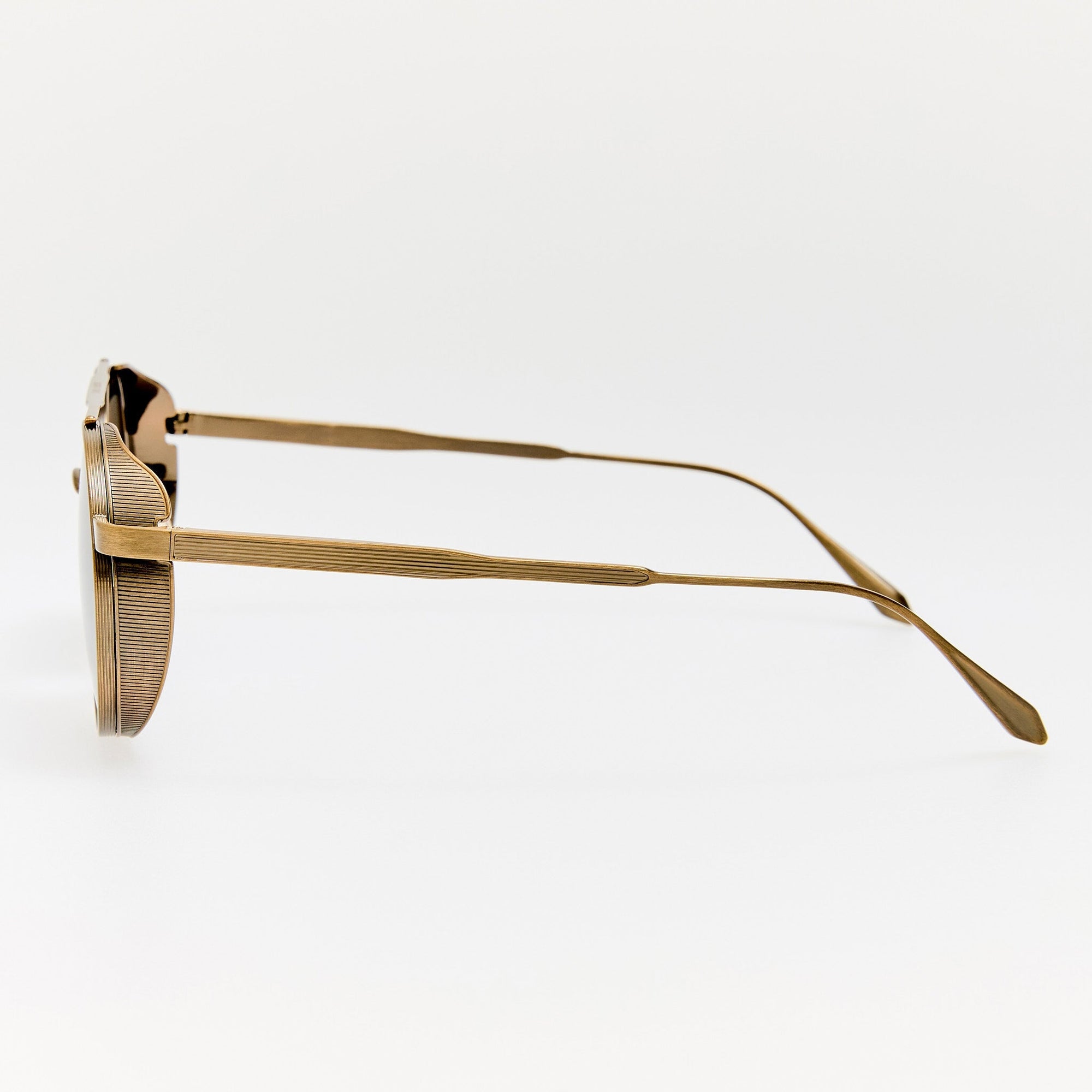 Conor Sunglasses in Antique Gold and Green