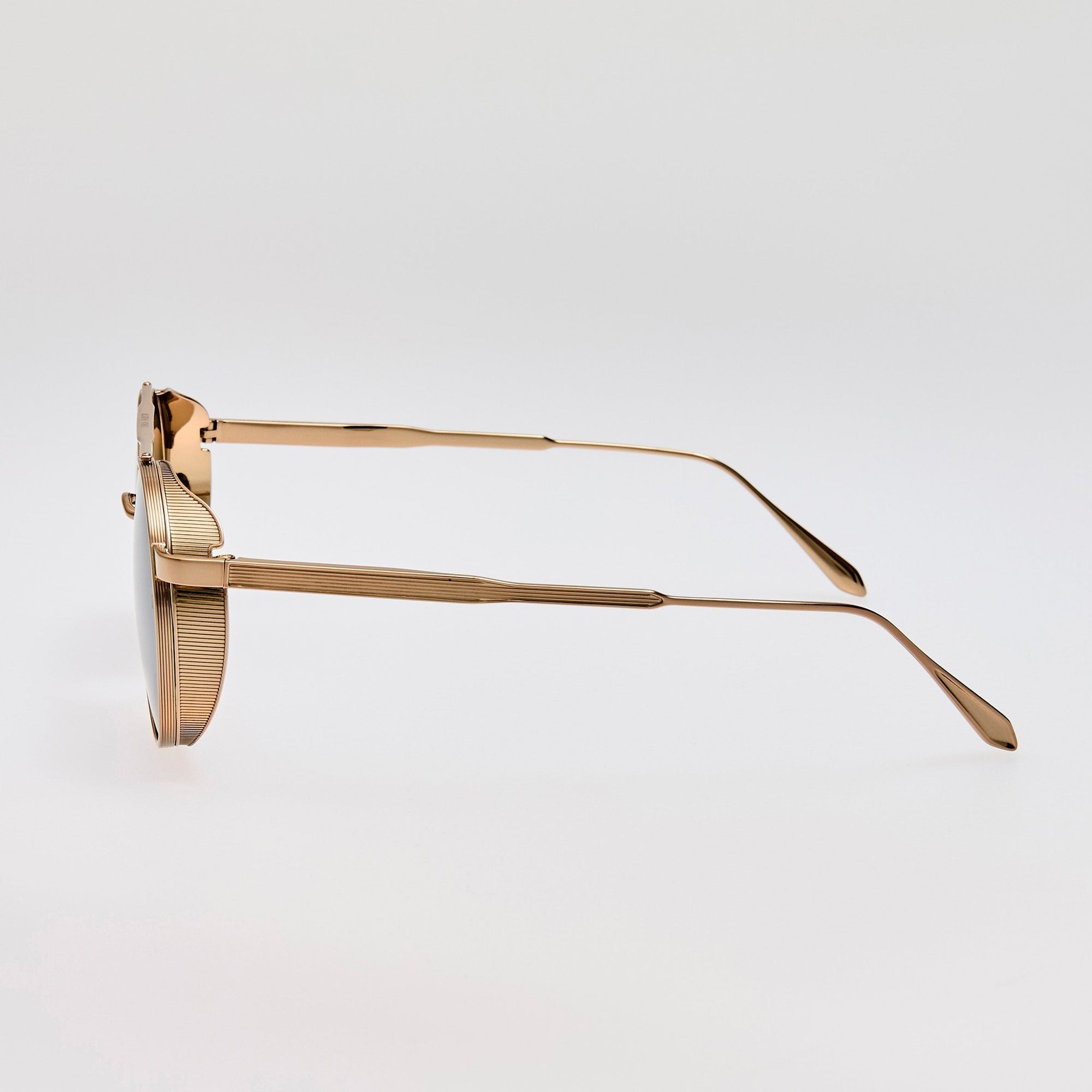 Conor Sunglasses in Green and 22K Gold
