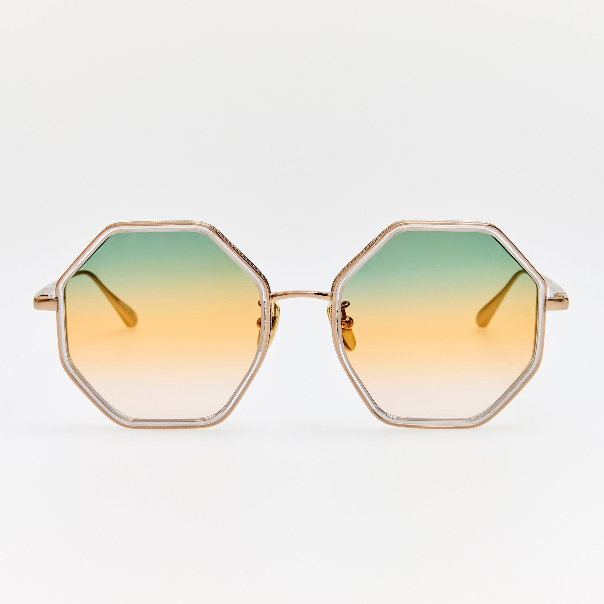 Coraline Sunglasses in 22K Gold and Tutti Frutti