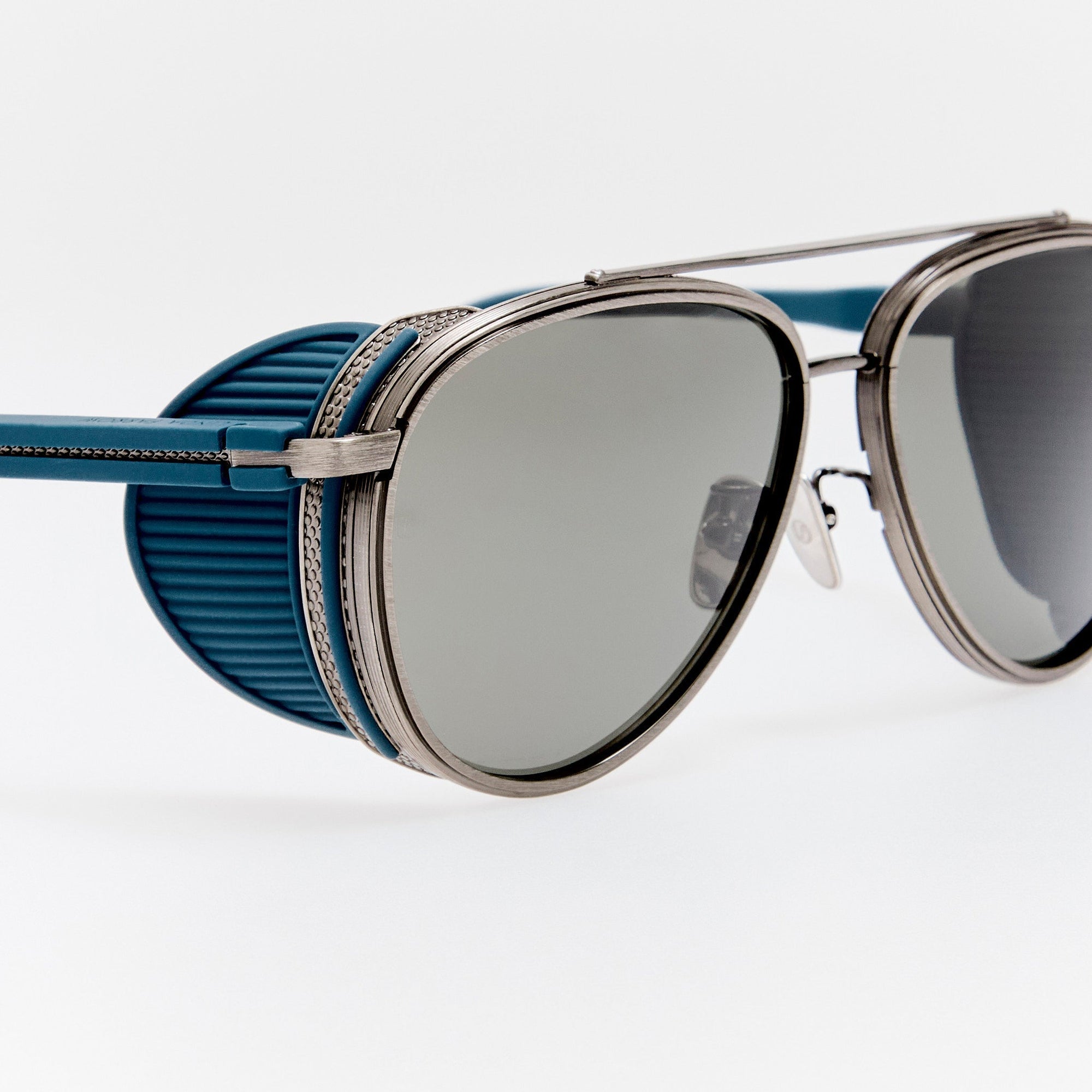 Cortes Explorer Sunglasses in Antique White Gold and Grey
