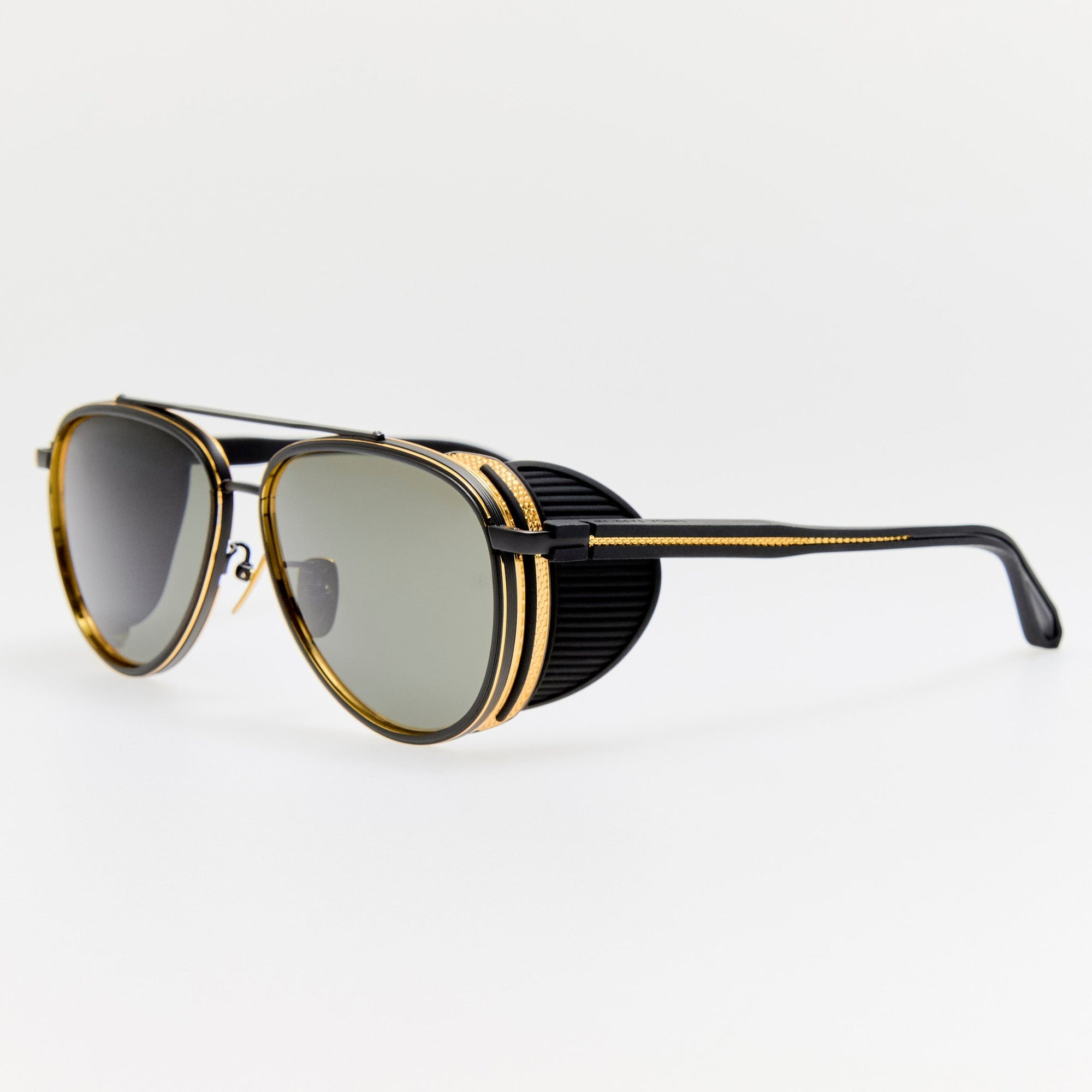 Cortes Explorer Sunglasses in Matt Nickel and 22K Gold