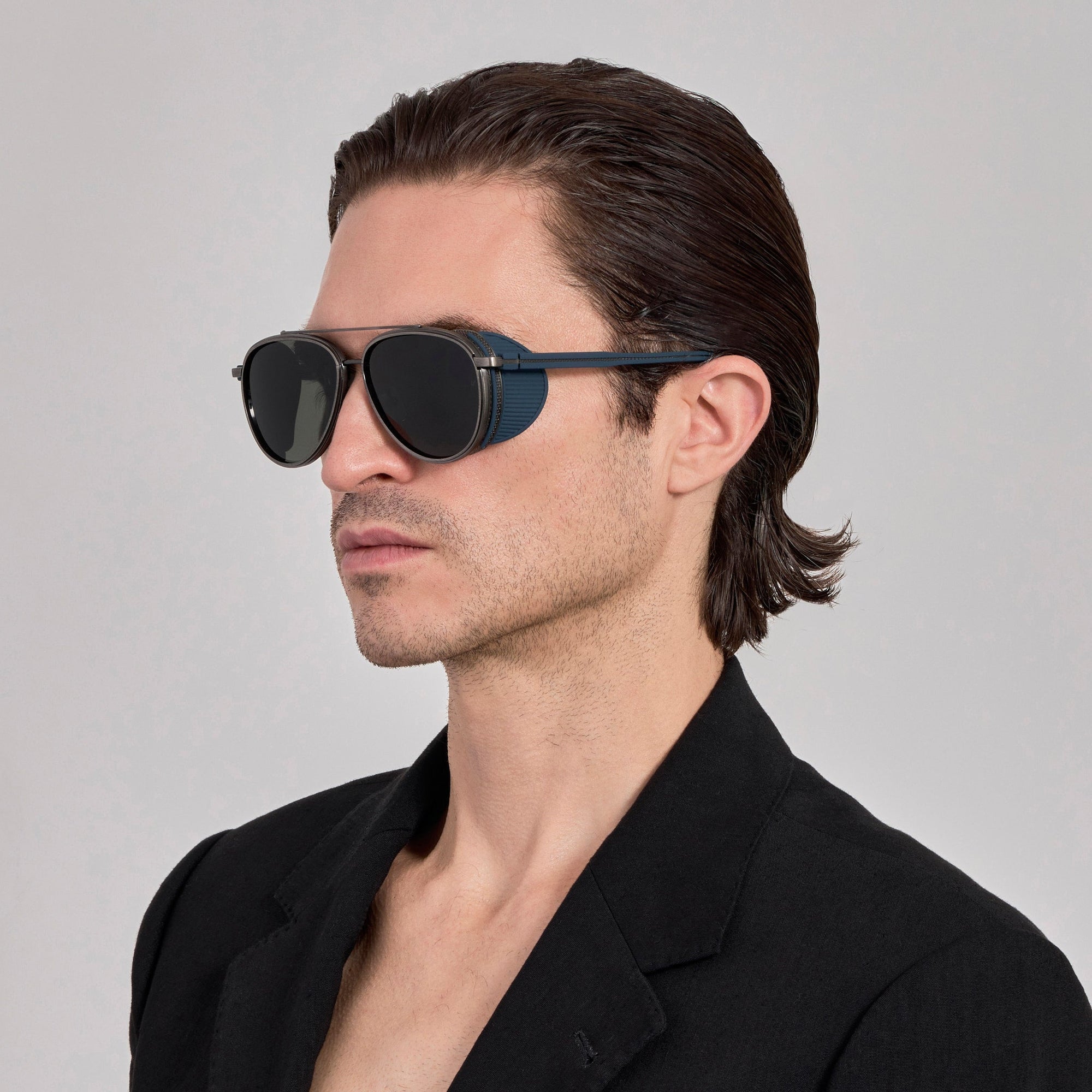 Cortes Explorer Sunglasses in Antique White Gold and Grey