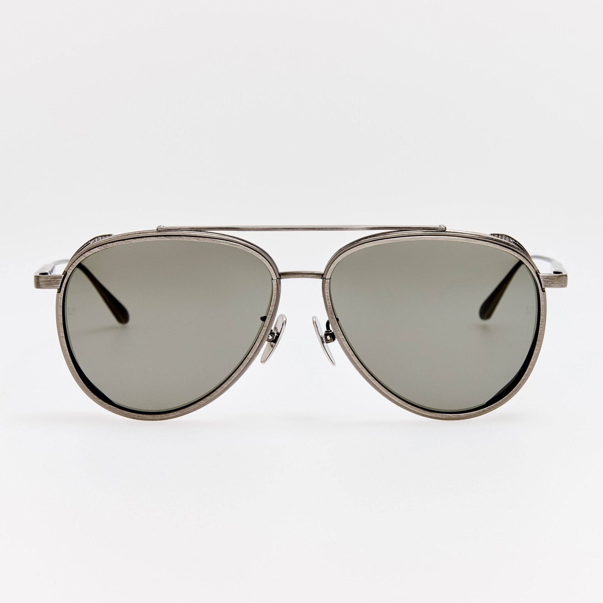 Cortes Explorer Sunglasses in Antique White Gold and Grey