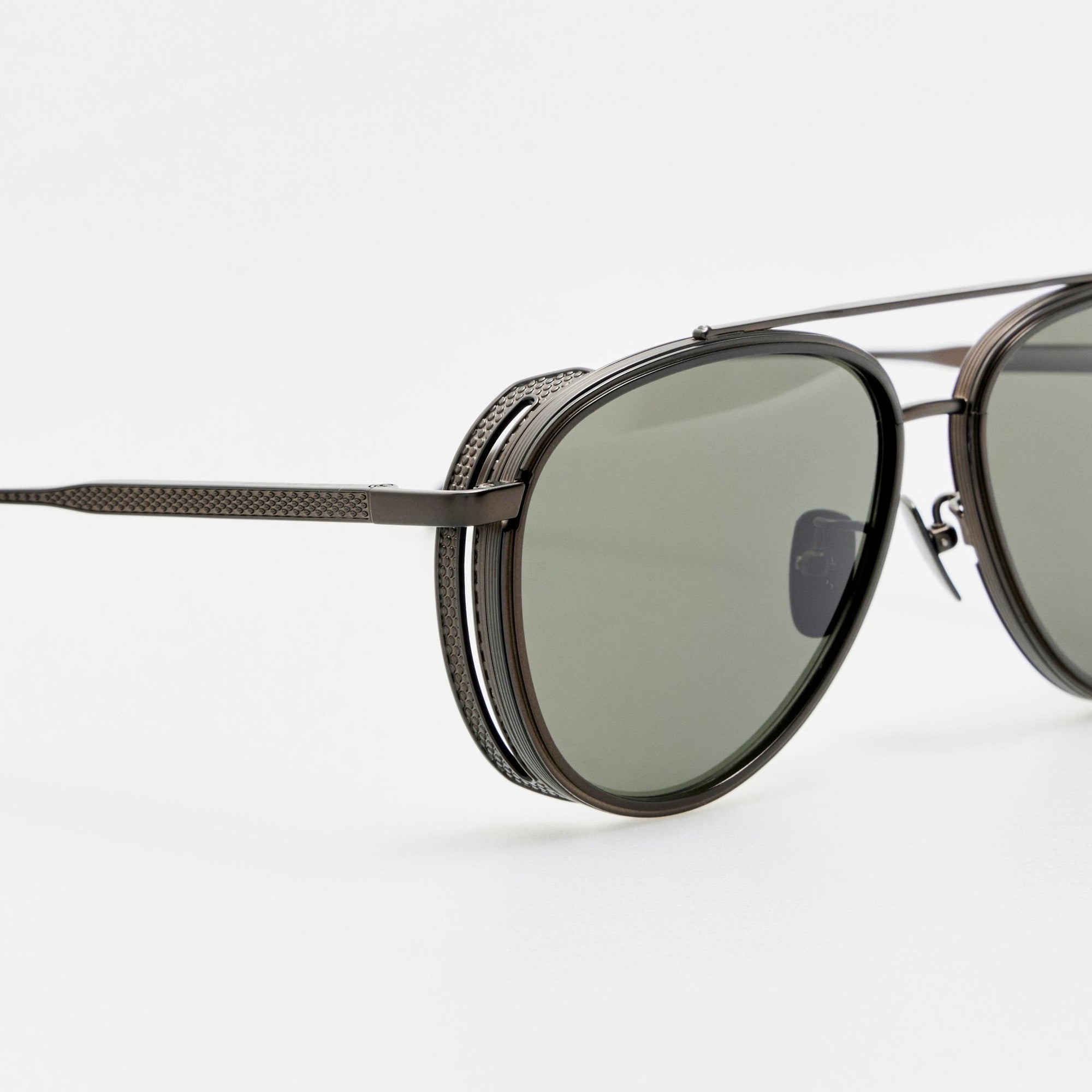 Cortes Sunglasses in Matt Black Nickel