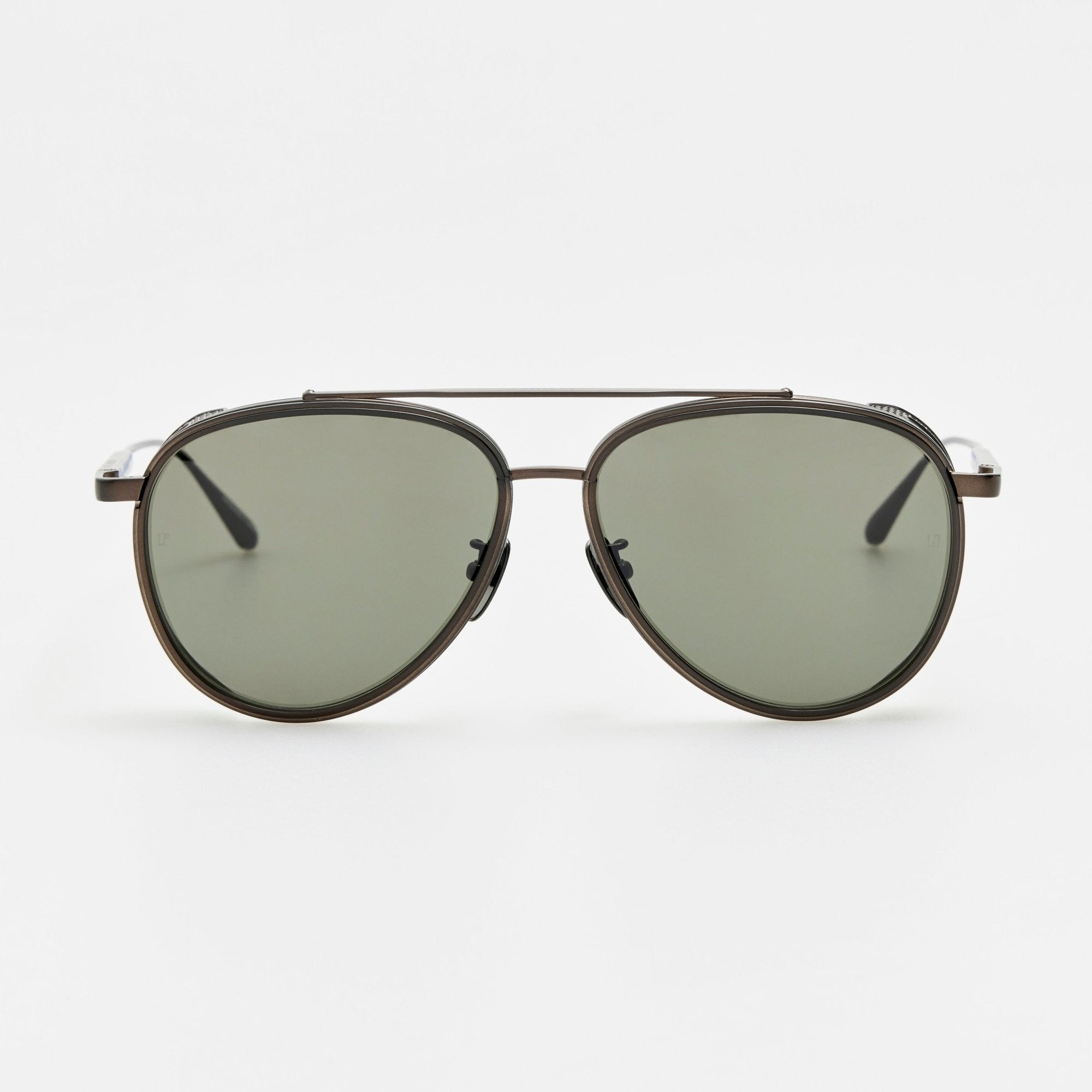 Cortes Sunglasses in Matt Black Nickel