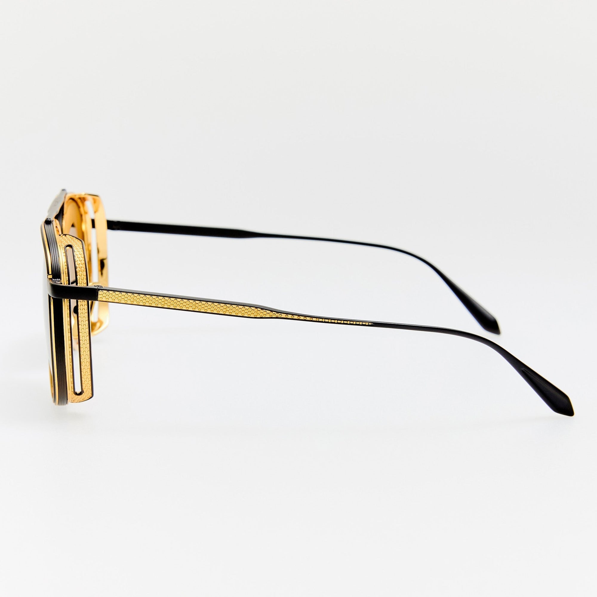 Cortes Explorer Sunglasses in Matt Nickel and 22K Gold